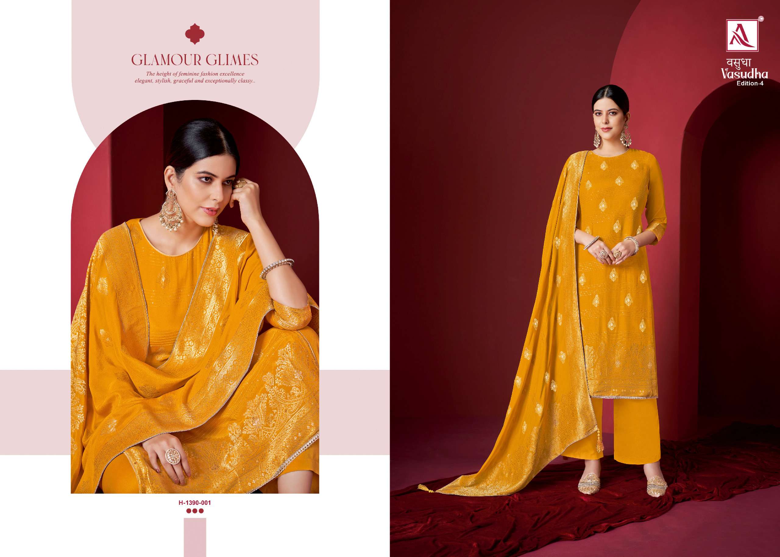 alok suit vasudha 4 viscose muslin elegant salwar suit catalog