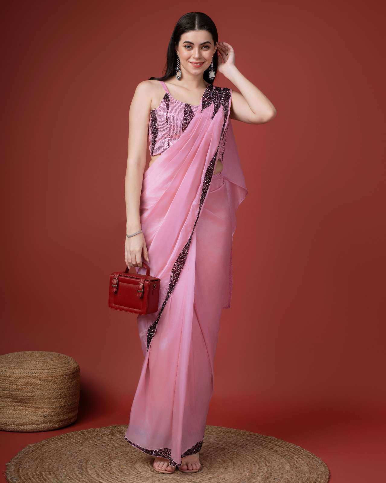 amoha trendz D NO 313 silk beautiful look saree catalog