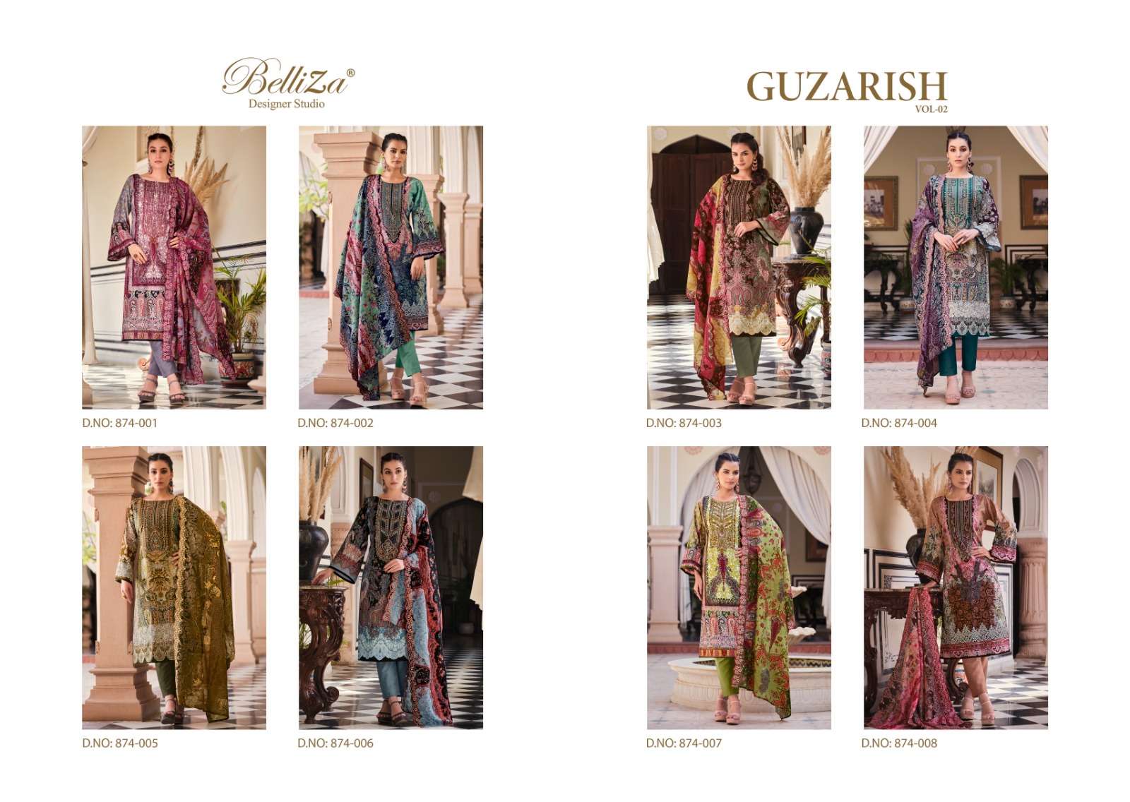 belliza designer studio  guzarish  vol 2 cotton ecxlusive print salwar suit catalog