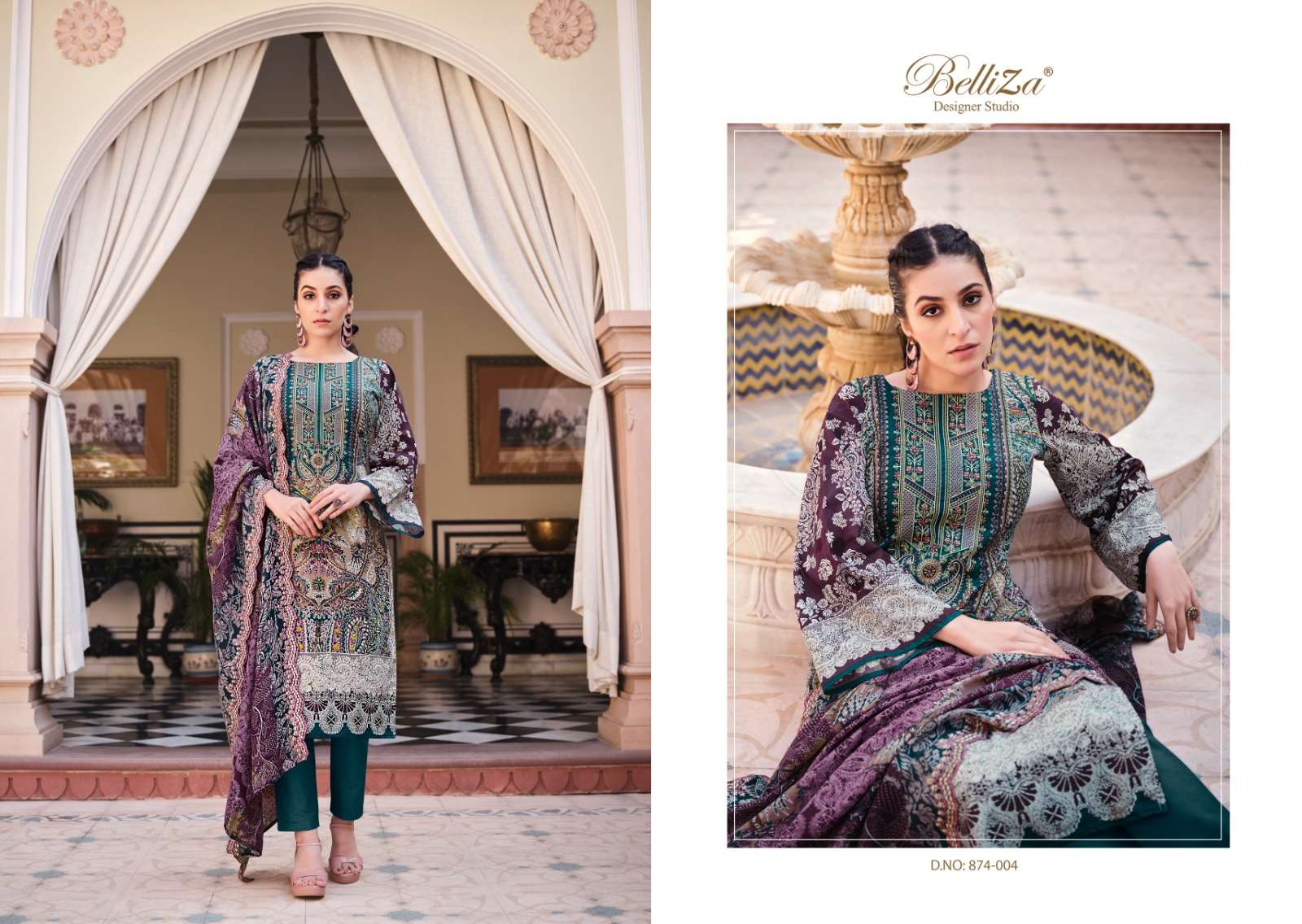 belliza designer studio  guzarish  vol 2 cotton ecxlusive print salwar suit catalog