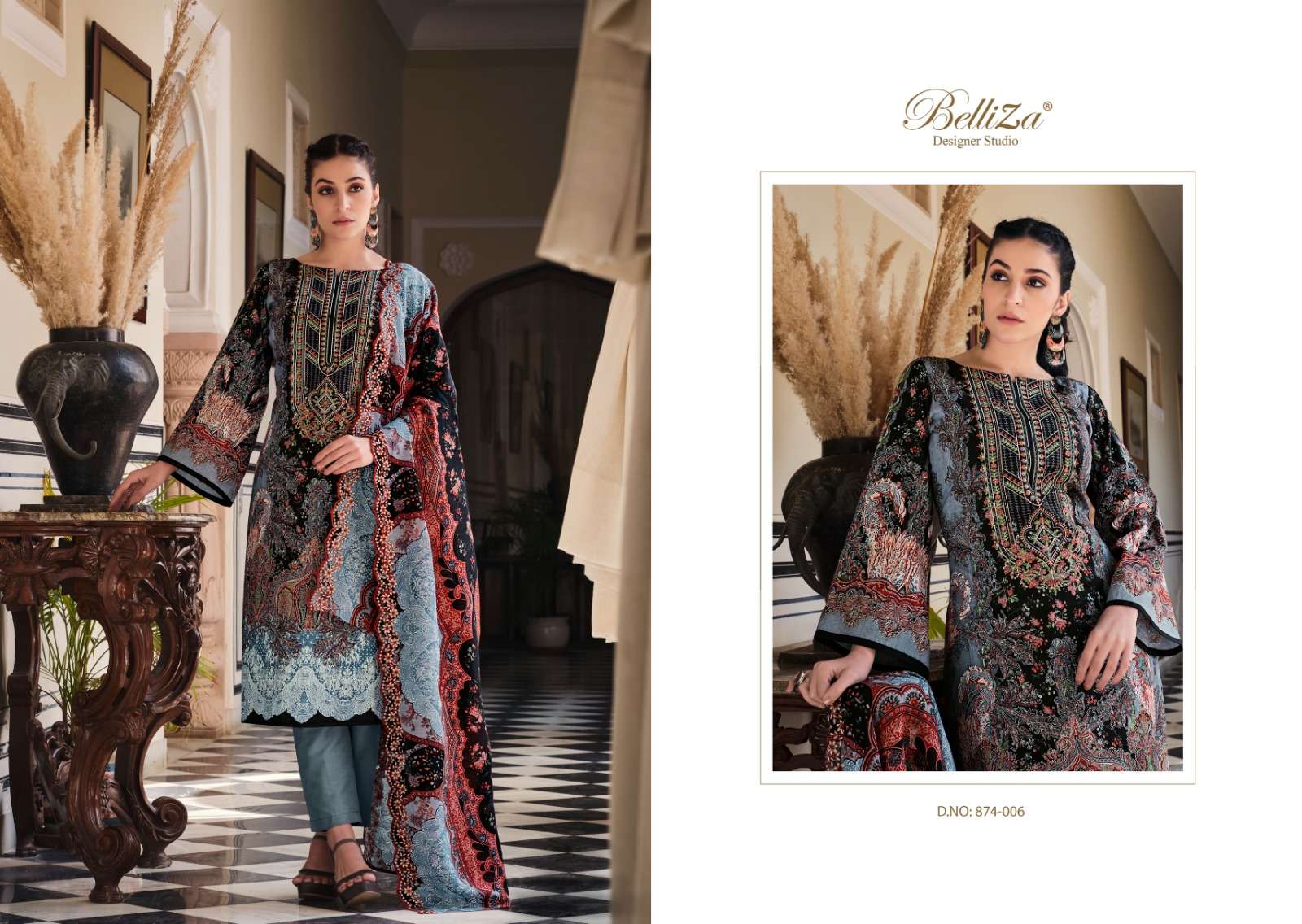 belliza designer studio  guzarish  vol 2 cotton ecxlusive print salwar suit catalog