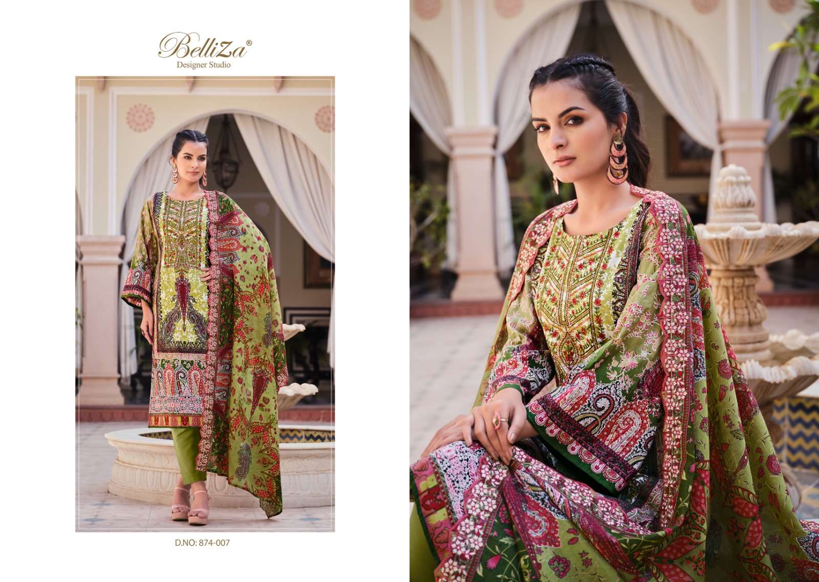 belliza designer studio  guzarish  vol 2 cotton ecxlusive print salwar suit catalog