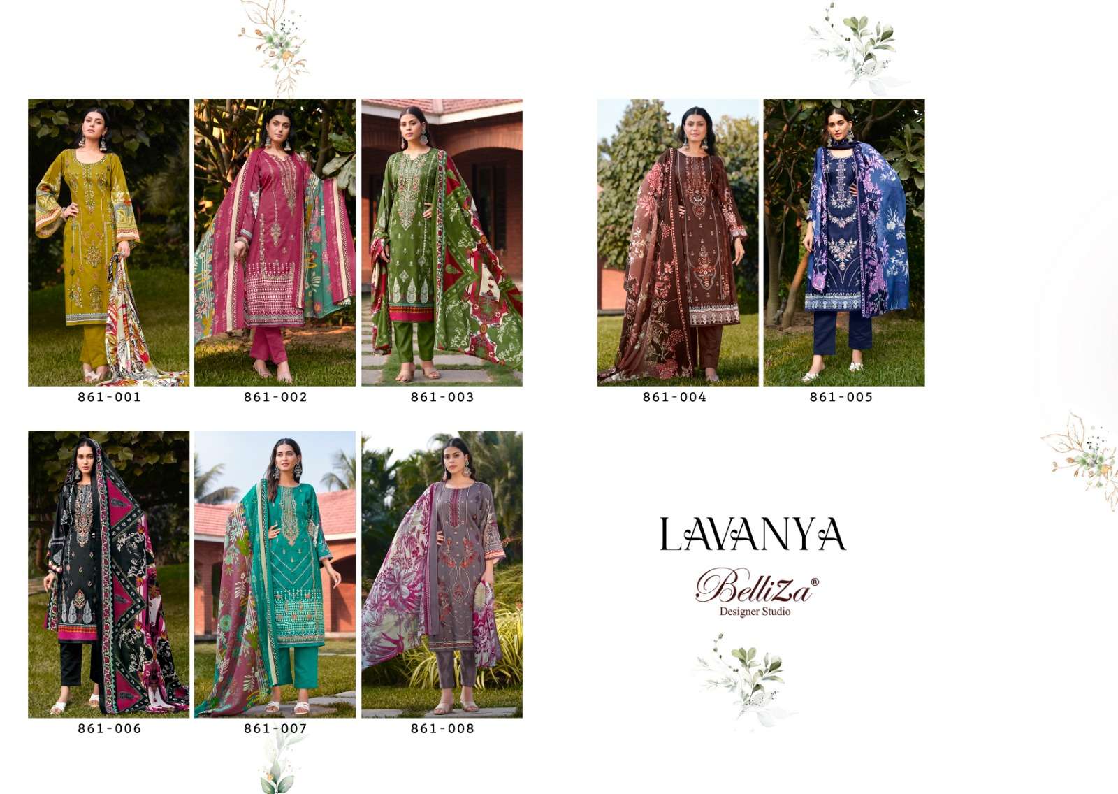 belliza designer studio lavnya mal mal cotton elegant salwar suit catalog