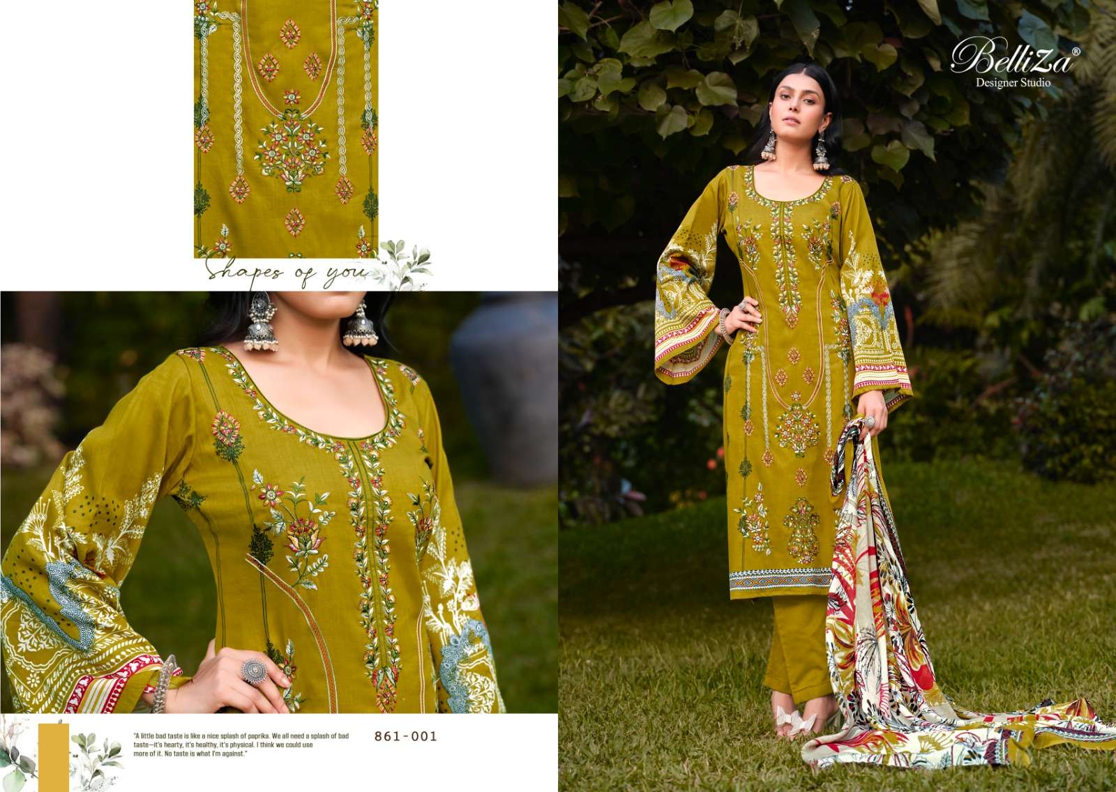 belliza designer studio lavnya mal mal cotton elegant salwar suit catalog