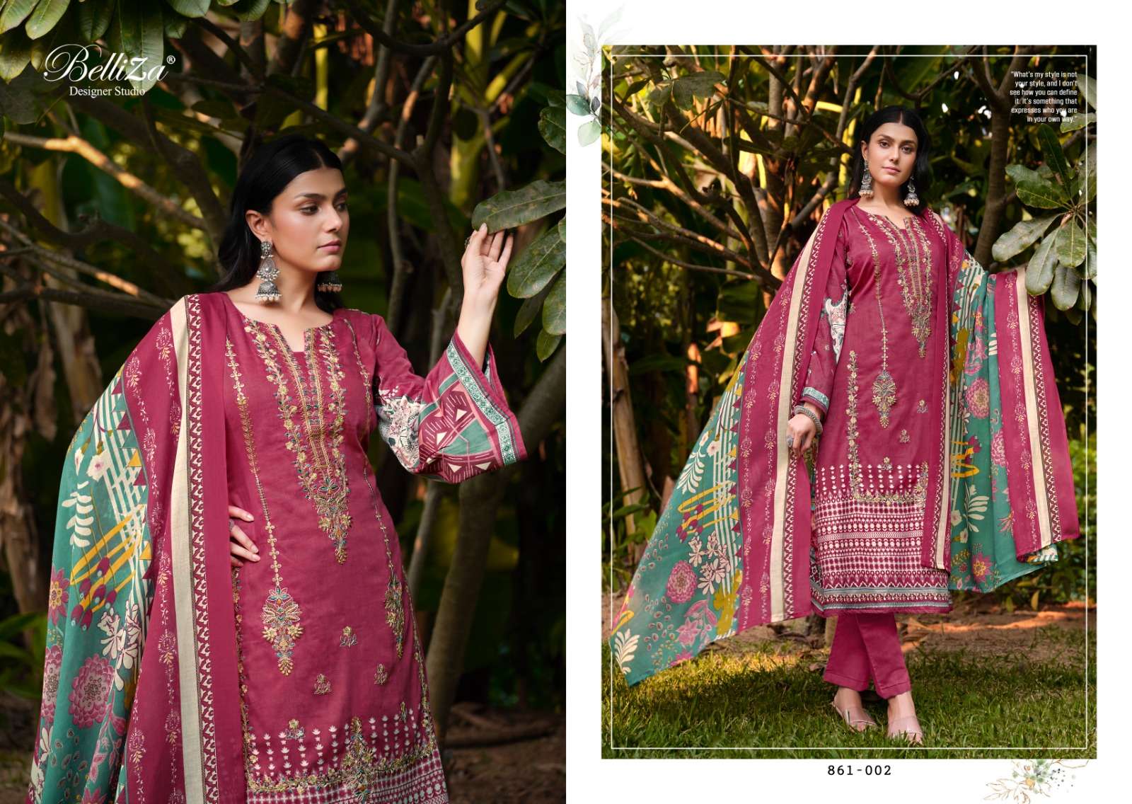 belliza designer studio lavnya mal mal cotton elegant salwar suit catalog