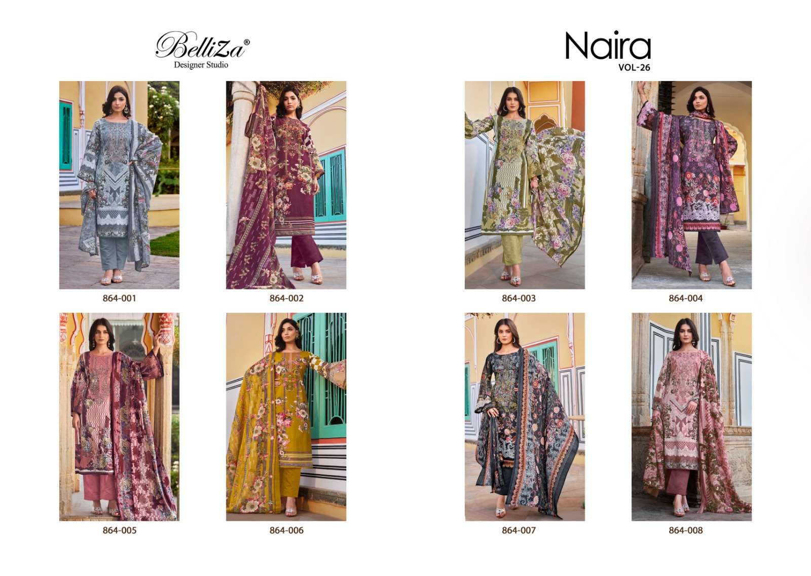 belliza designer studio  naira vol 26 mal mal cotton elegant salwar suit catalog