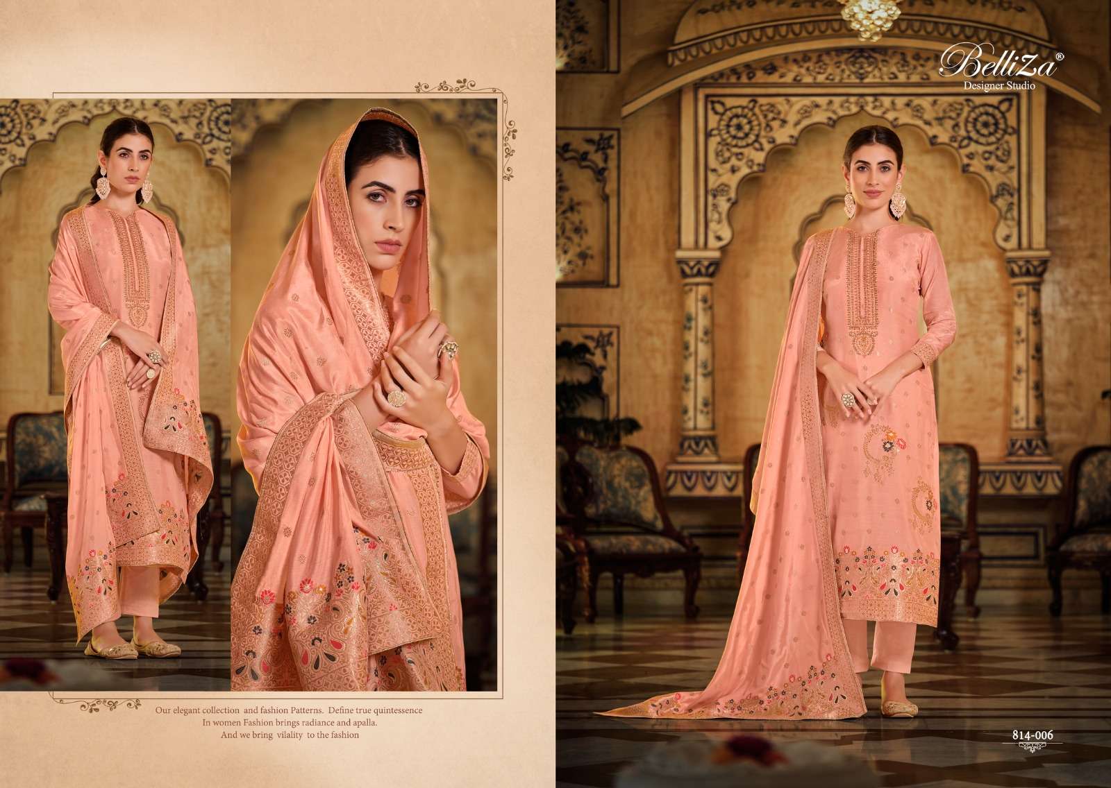 belliza designer studio  saanvi viscose muslin decent look salwar suit catalog