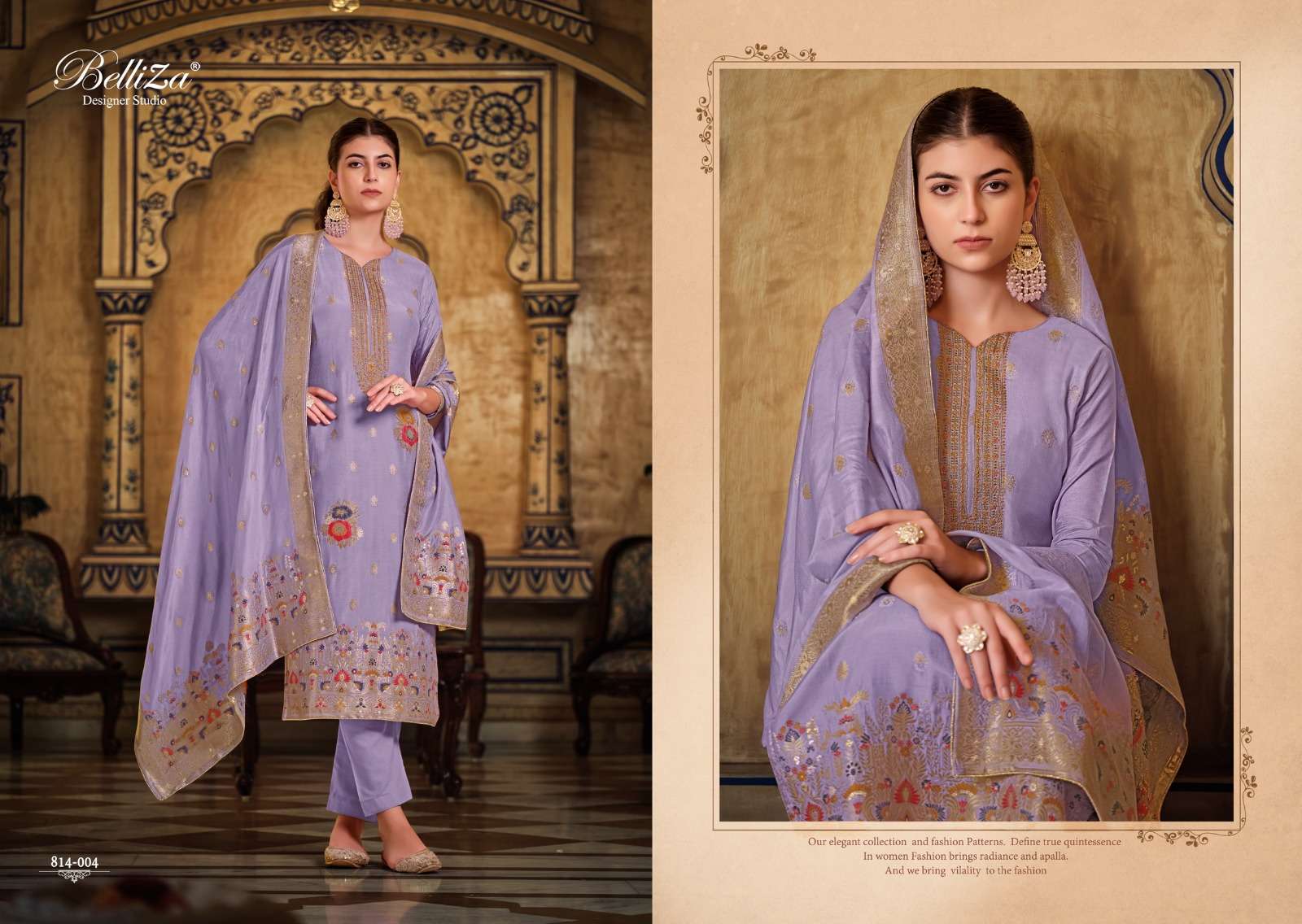 belliza designer studio  saanvi viscose muslin decent look salwar suit catalog