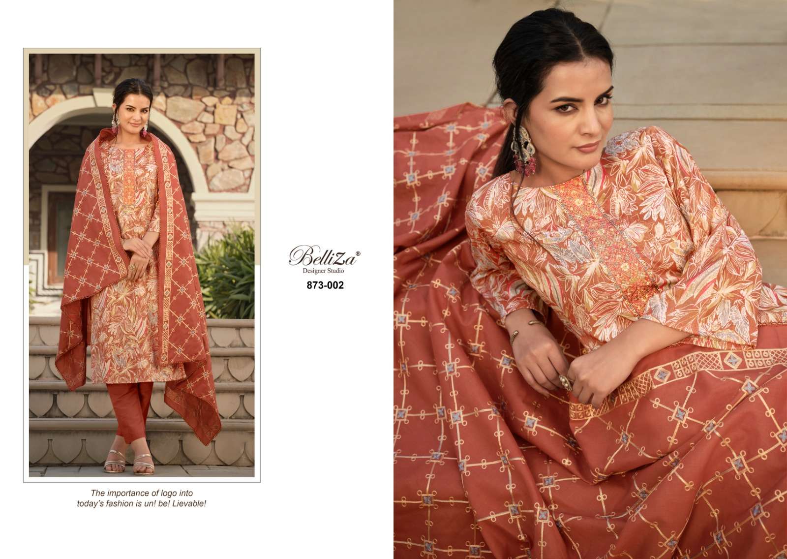 belliza designer studio sophia blossom cotton exclusive print salwar suit catalog