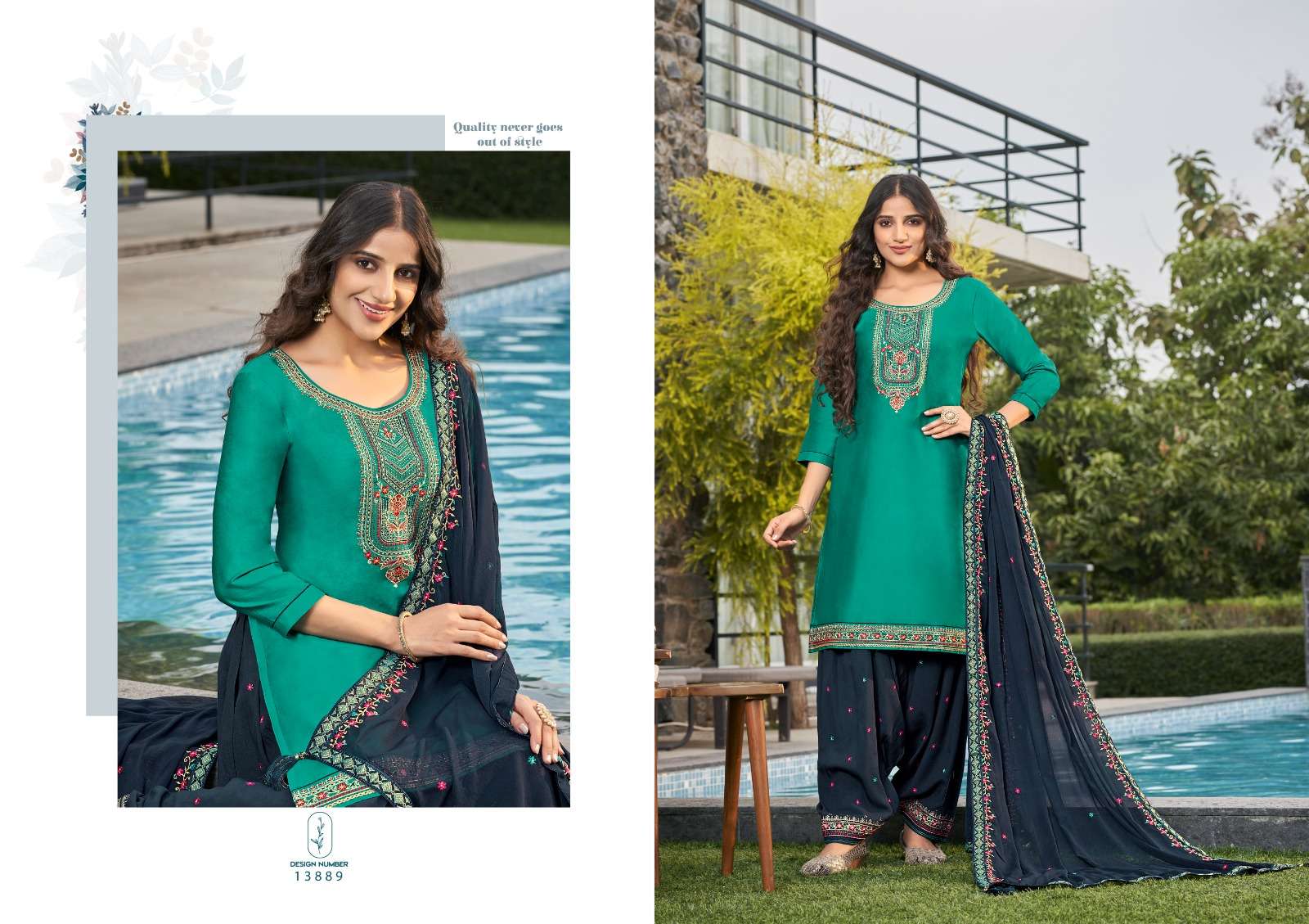 kalaroop by kajree fashion of patiala vol 35 jam silk elegant top bottom with dupatta catalog