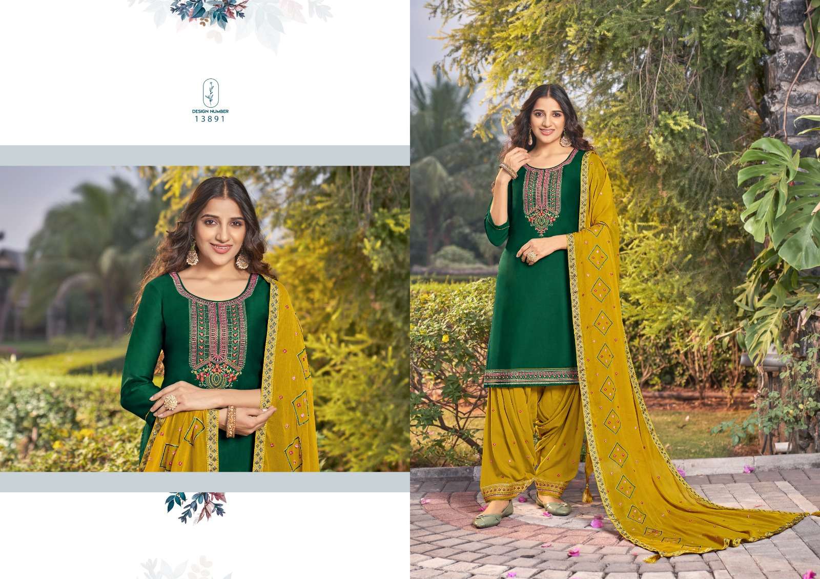 kalaroop by kajree fashion of patiala vol 35 jam silk elegant top bottom with dupatta catalog