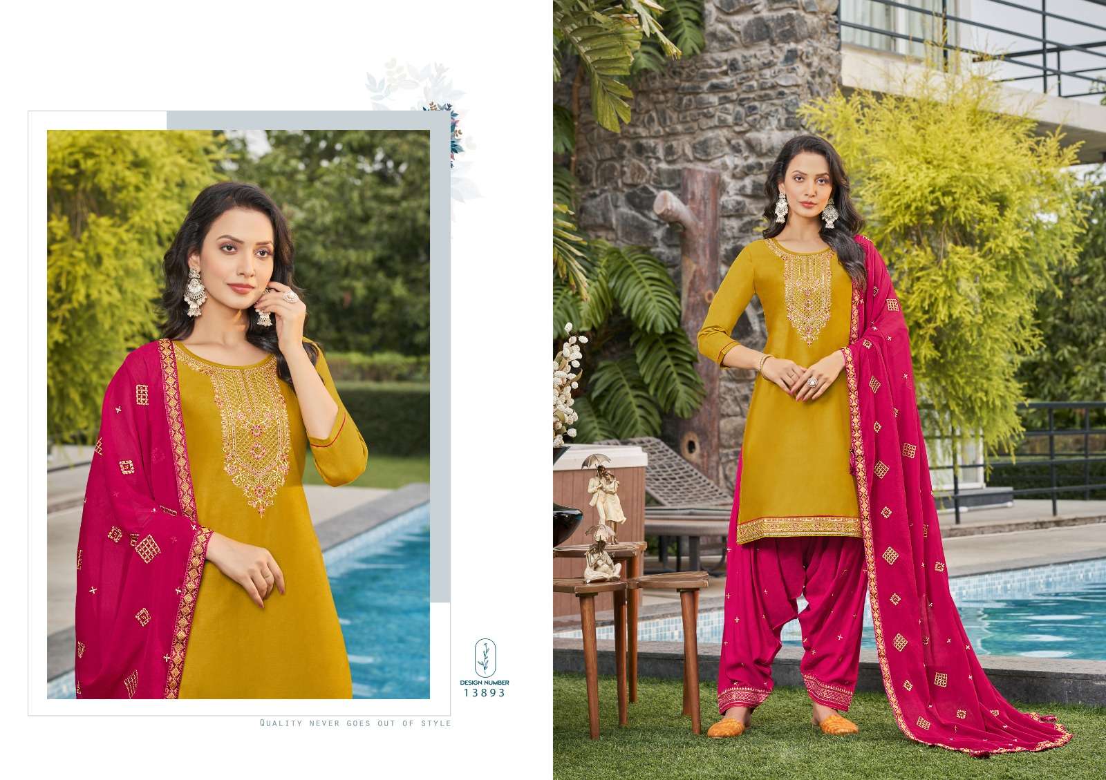 kalaroop by kajree fashion of patiala vol 35 jam silk elegant top bottom with dupatta catalog