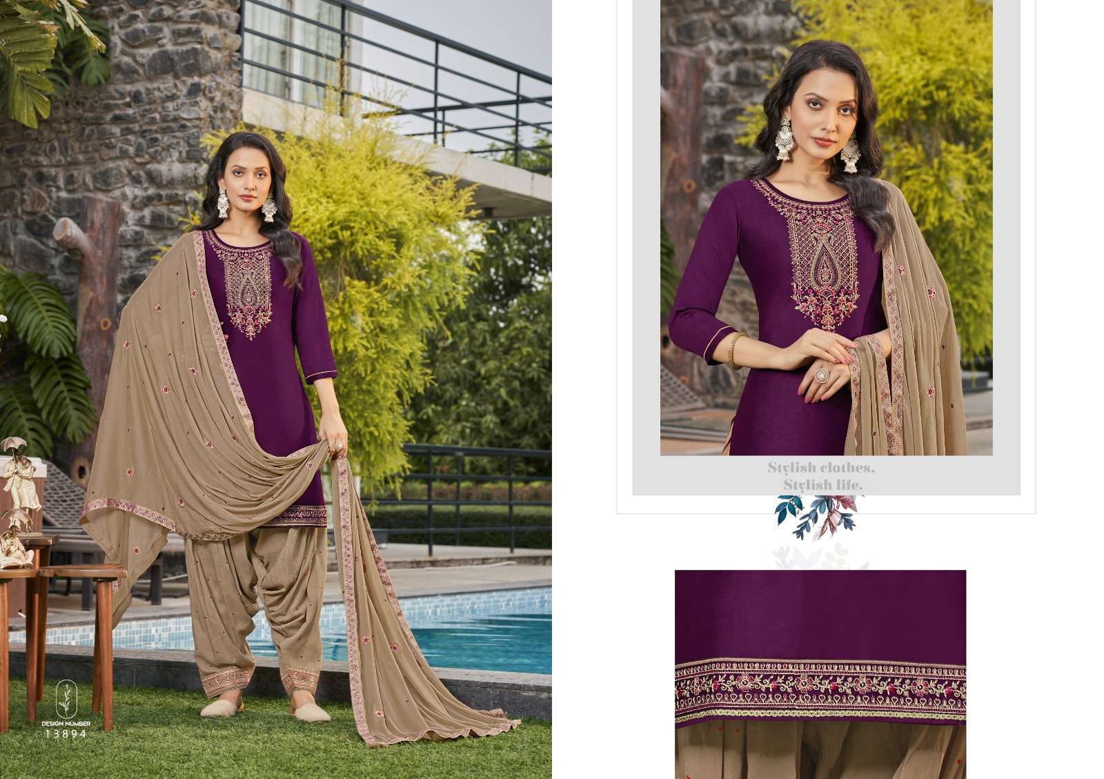 kalaroop by kajree fashion of patiala vol 35 jam silk elegant top bottom with dupatta catalog