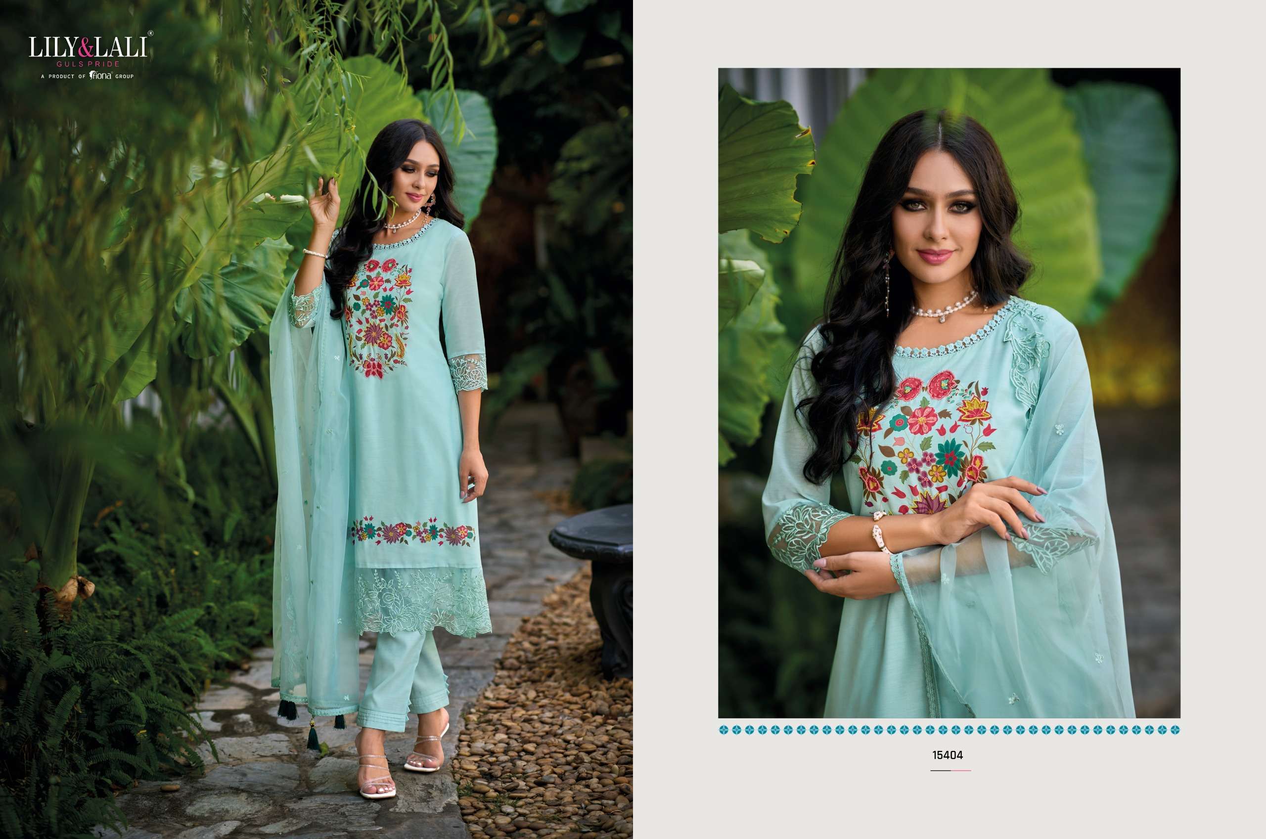 lily and lali manyata chanderi silk new and modern look top bottom with dupatta catalog