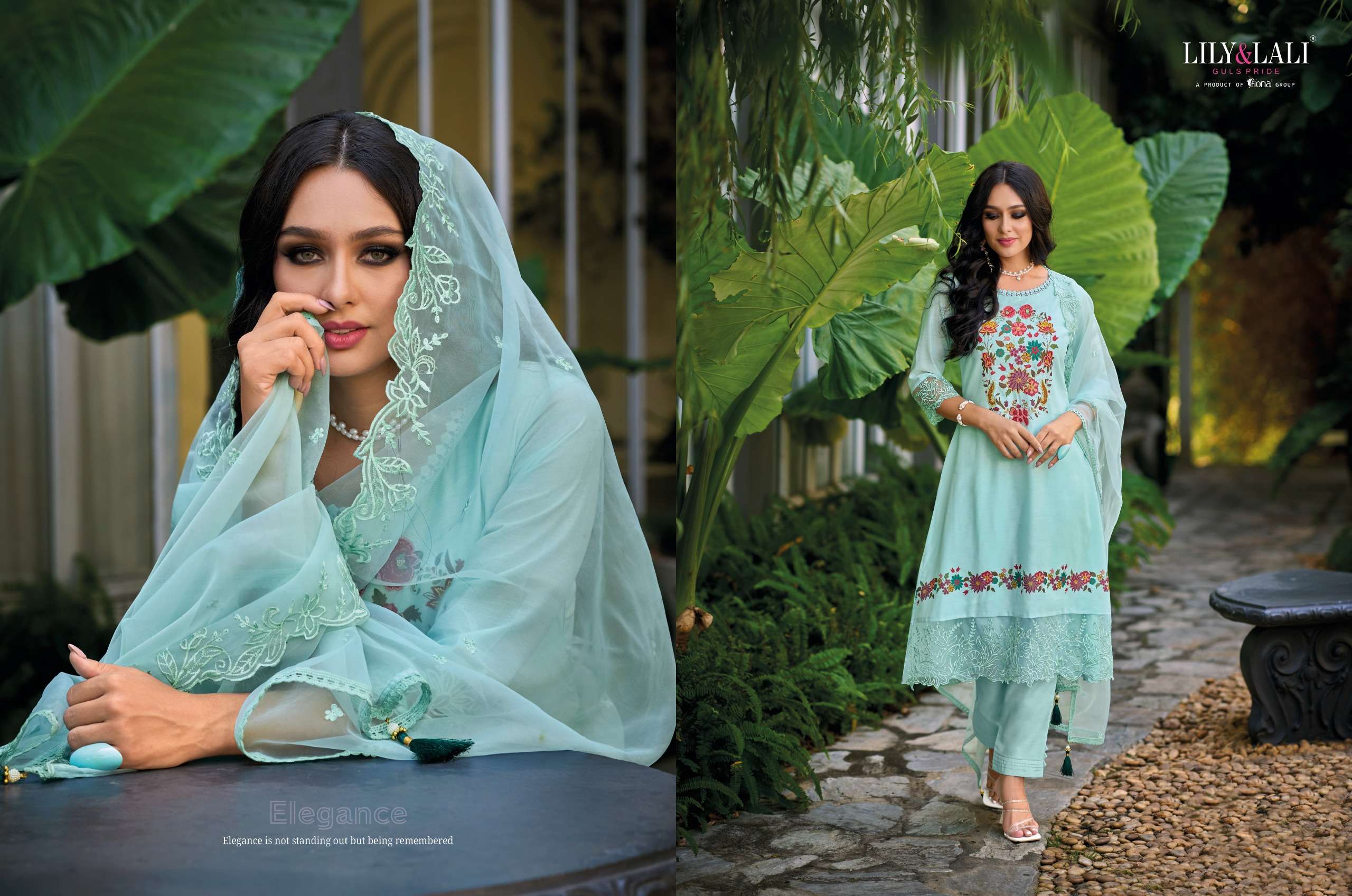 lily and lali manyata chanderi silk new and modern look top bottom with dupatta catalog