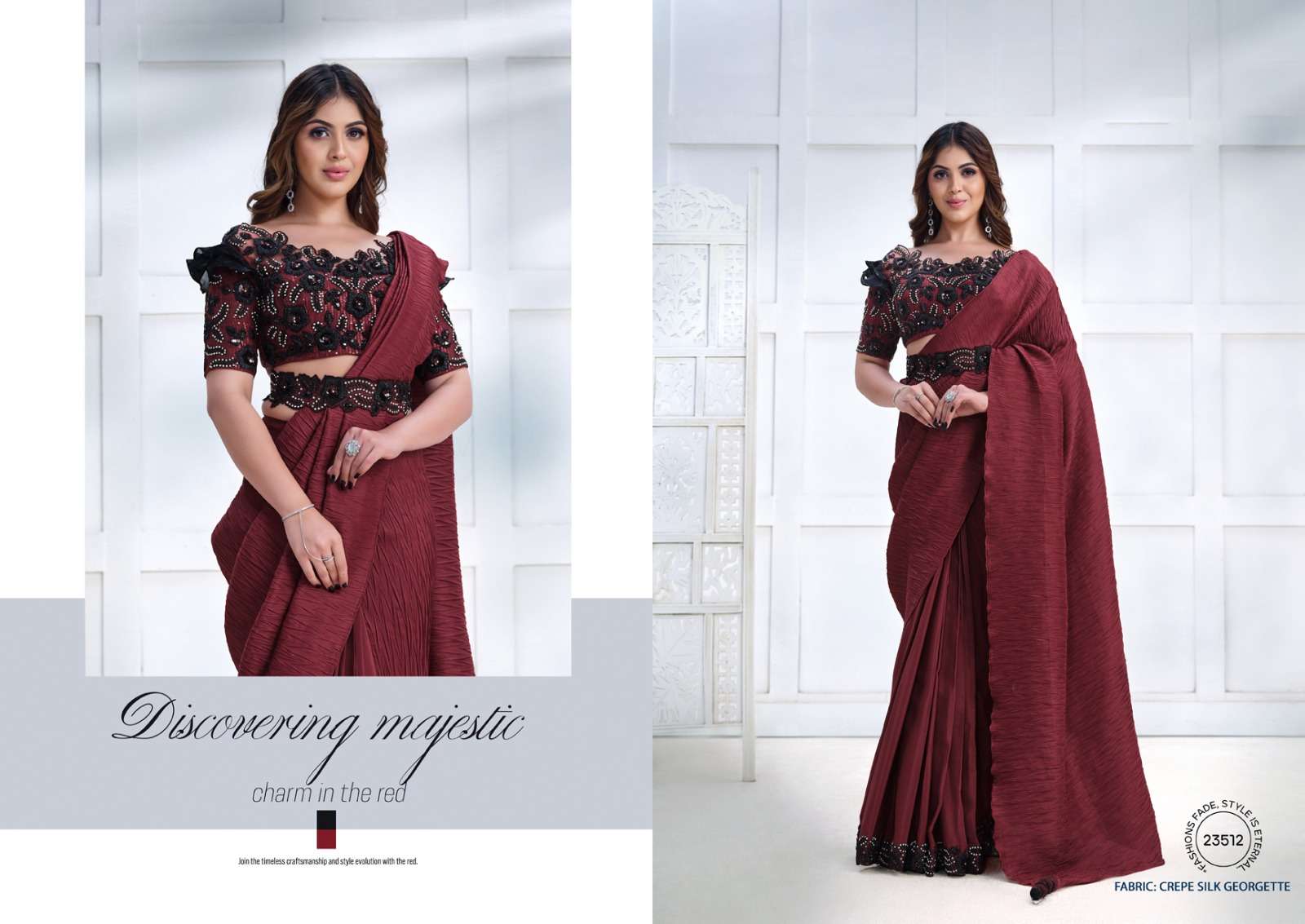 mahotsav mohmanthan 23500 majestica fancy festive look saree catalog