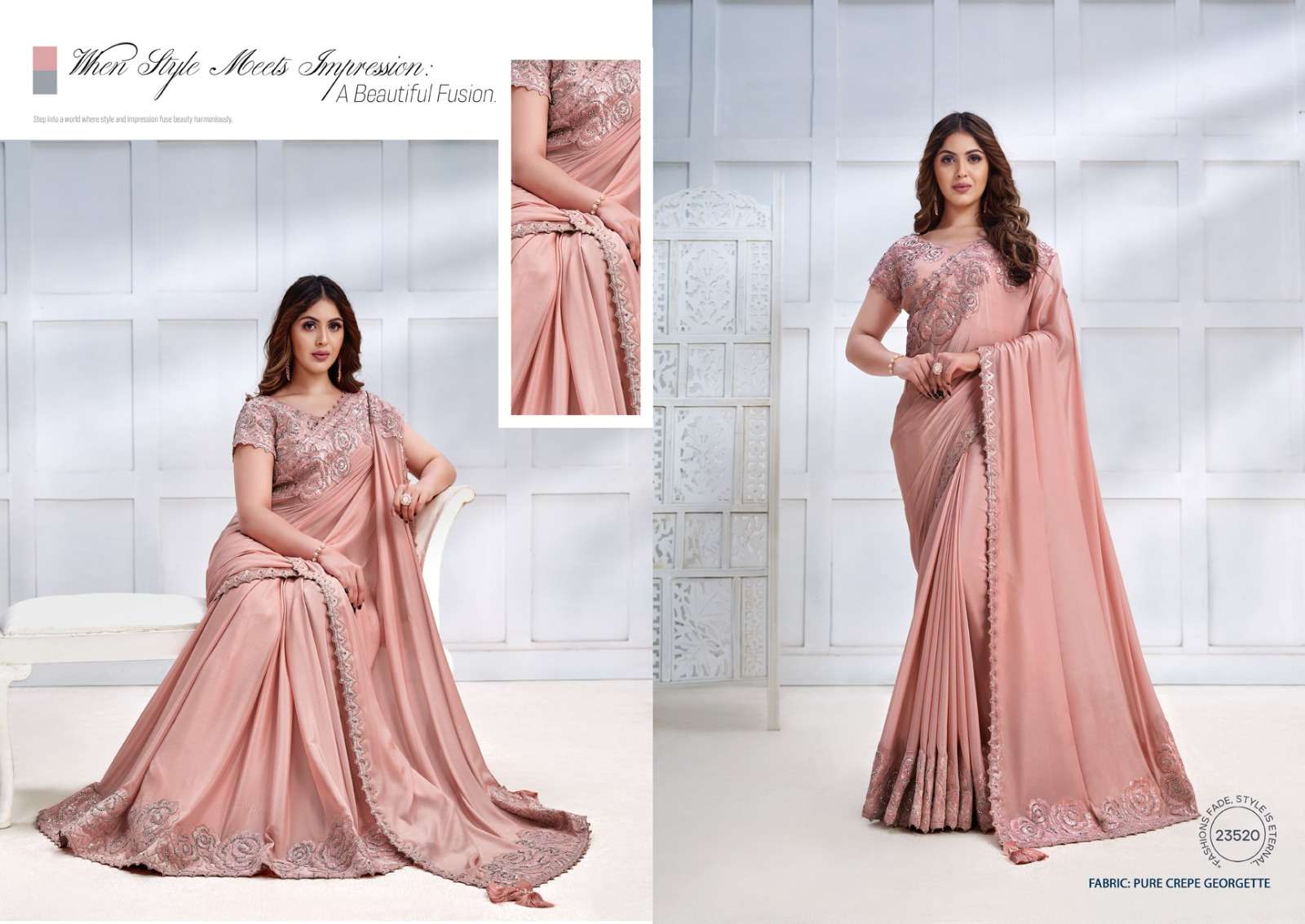 mahotsav mohmanthan 23500 majestica fancy festive look saree catalog