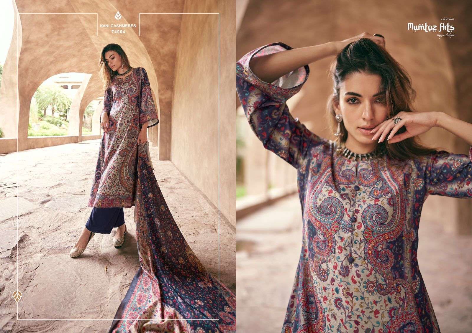 mumtaz art kani cashmere pure lawn cotton regal look salwar suit catalog