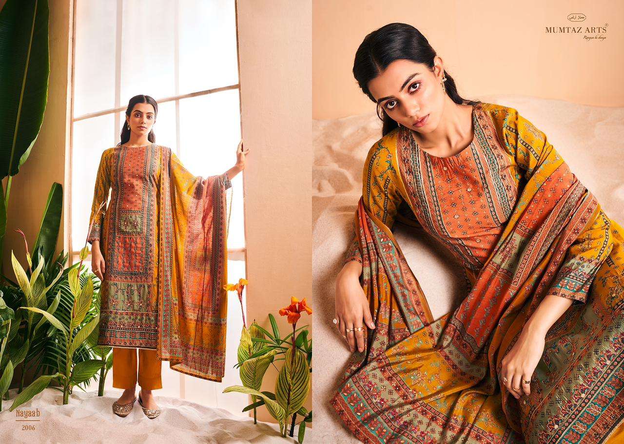 mumtaz art nayaab viscose regal look salwar suit catalog