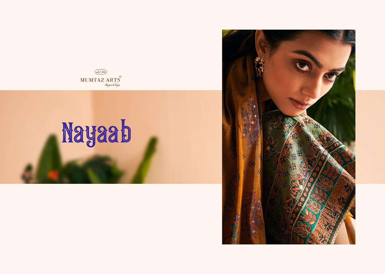 mumtaz art nayaab viscose regal look salwar suit catalog