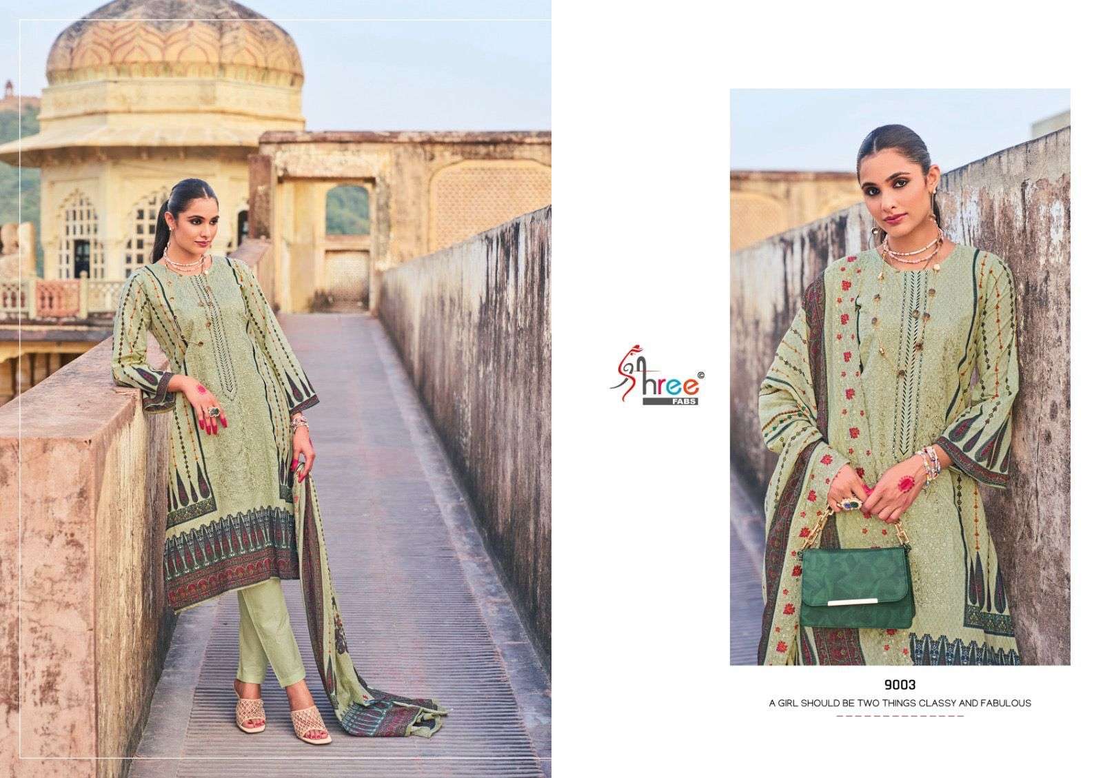 shree fabs binsaeed lawn collection vol 9 cotton catchy look salwar suit catalog