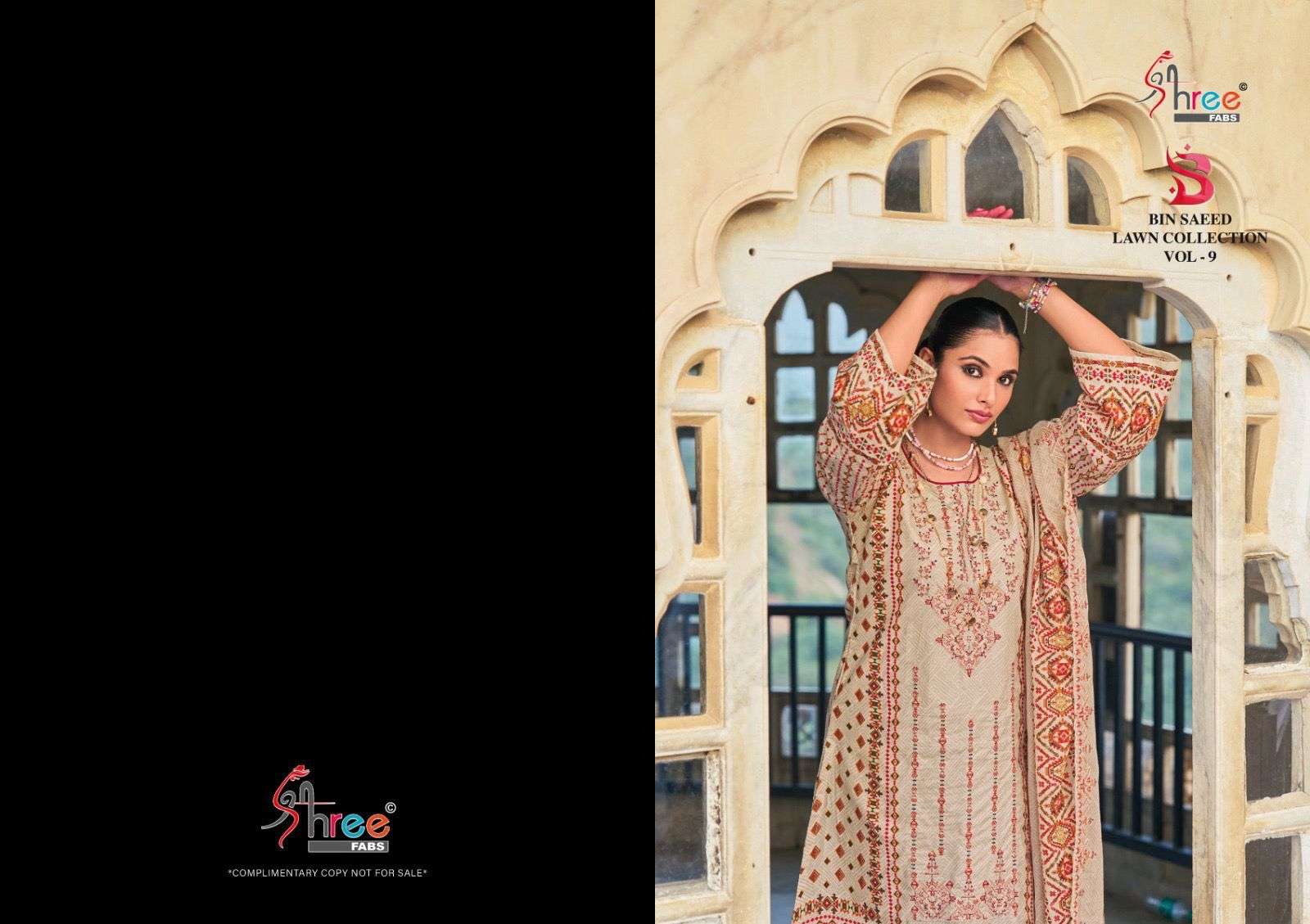 shree fabs binsaeed lawn collection vol 9 cotton catchy look salwar suit catalog