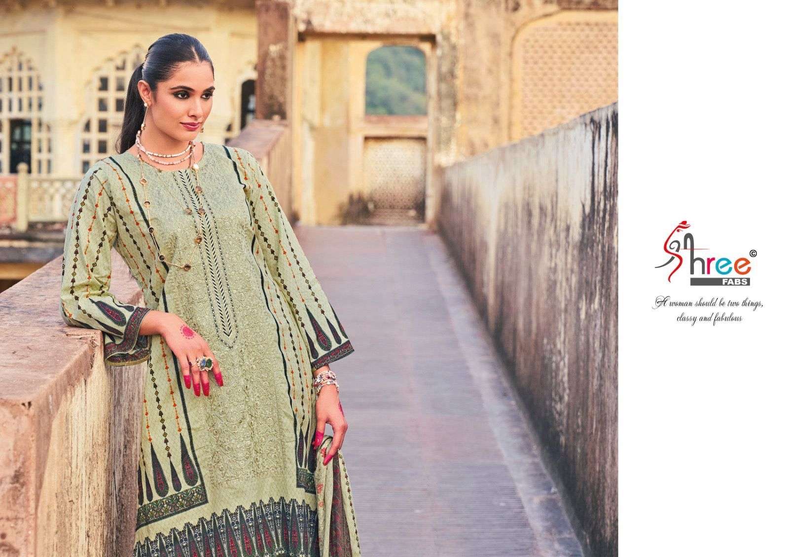 shree fabs binsaeed lawn collection vol 9 cotton catchy look salwar suit catalog