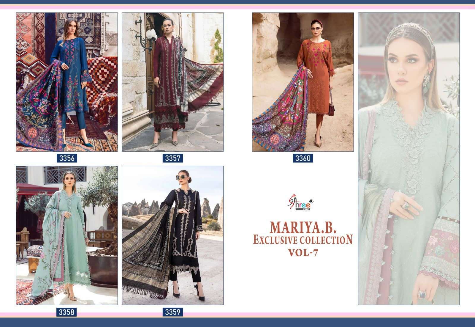 shree fabs mariab exclusive collection vol 7 rayon regal look salwar suit with siffon duaptta catalog