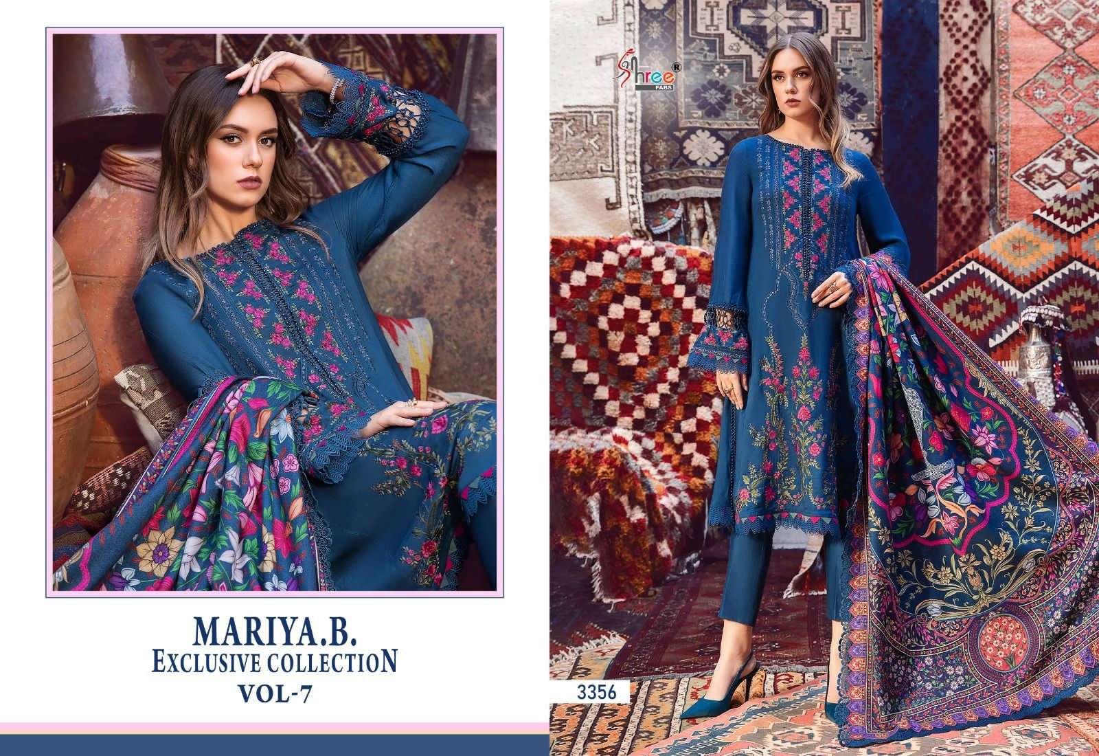 shree fabs mariab exclusive collection vol 7 rayon regal look salwar suit with siffon duaptta catalog