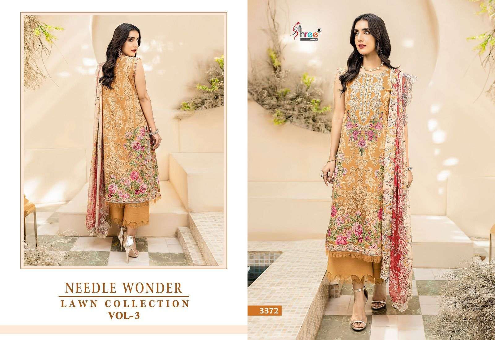 shree fabs neele wonder lawn collection vol 3 cotton beautiful look salwar suit cotton dupatta catalog