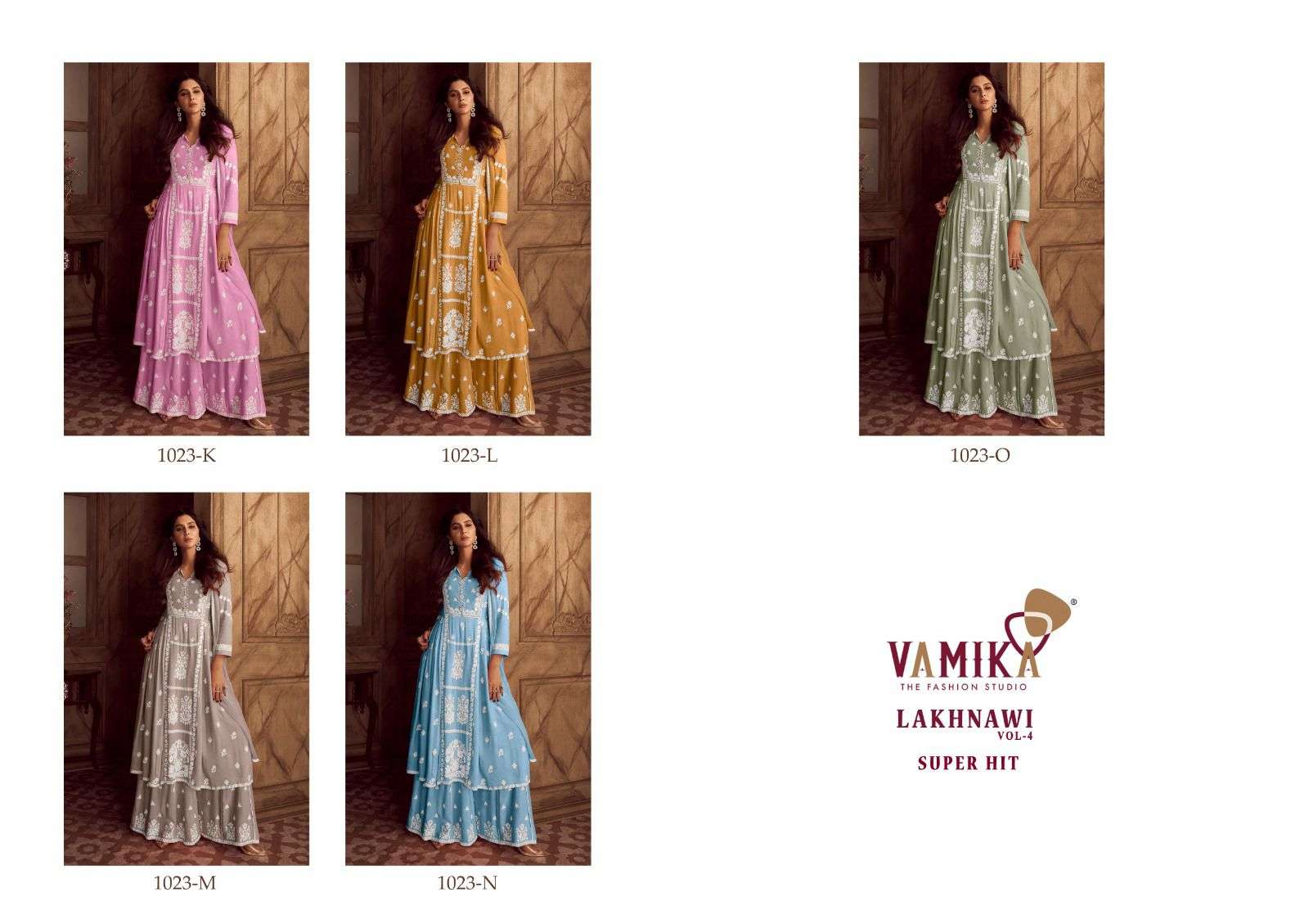 vamika lakhnavi vol 4 super hit reyon attractive look top bottom with dupatta catalog