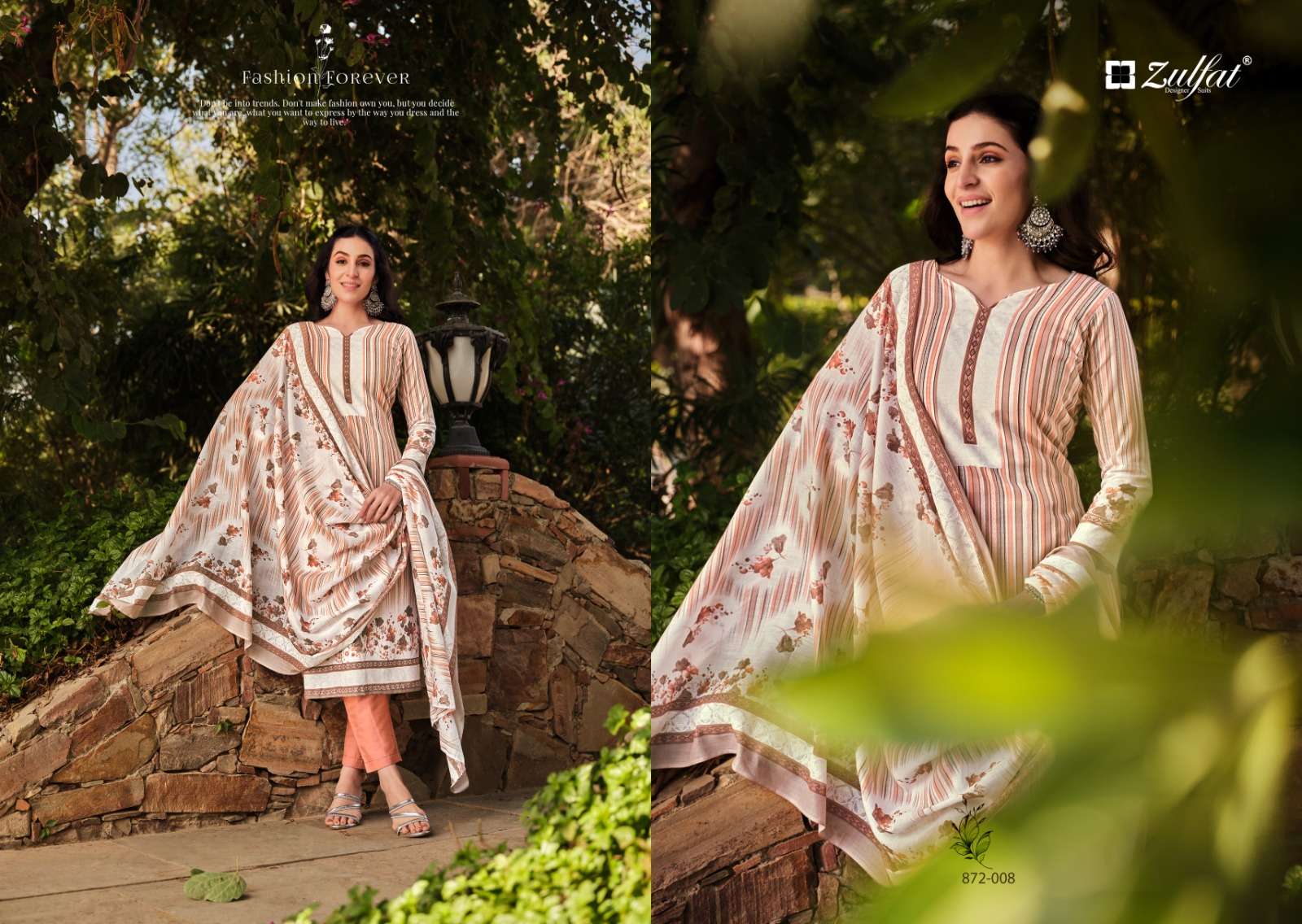 zulfat designer suits kasheesh cotton  catchy look salwqar suit catalog