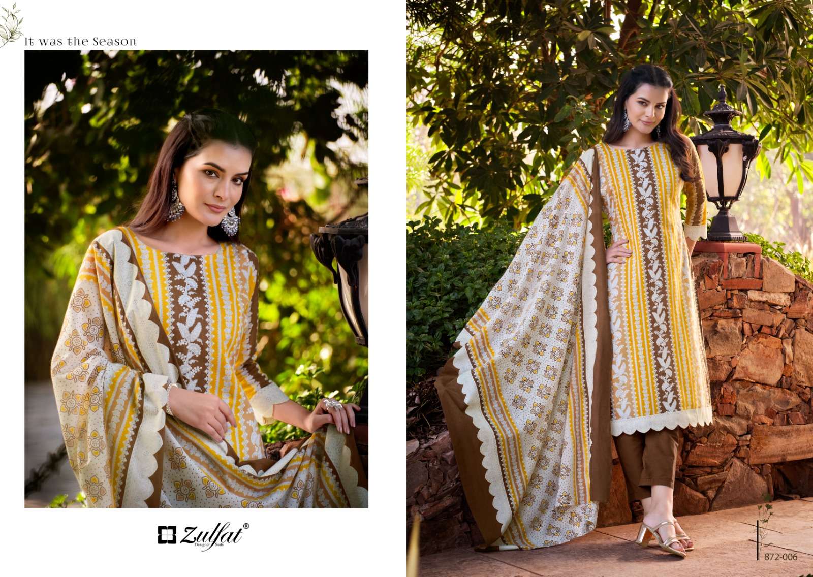 zulfat designer suits kasheesh cotton  catchy look salwqar suit catalog