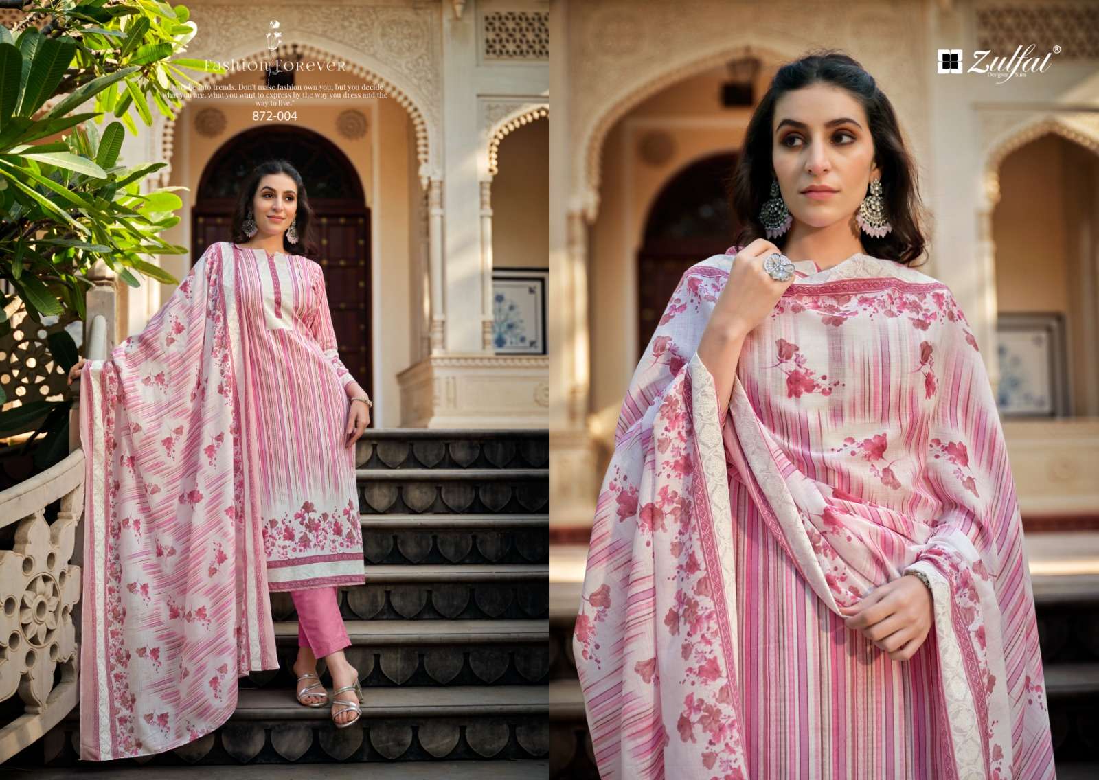 zulfat designer suits kasheesh cotton  catchy look salwqar suit catalog