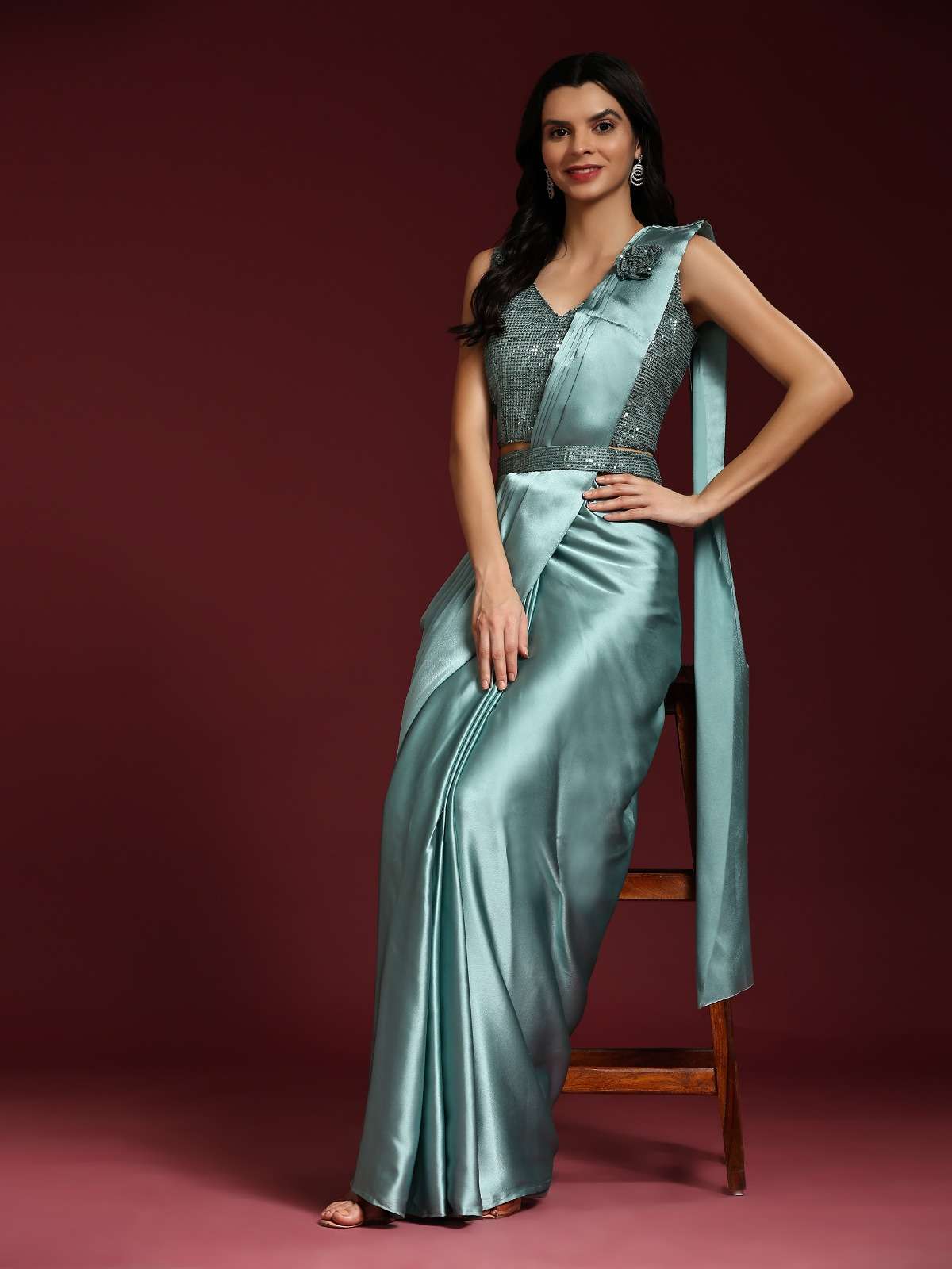 amoha trendz  d no 101109  impotrant satin satin catchy look saree catalog 