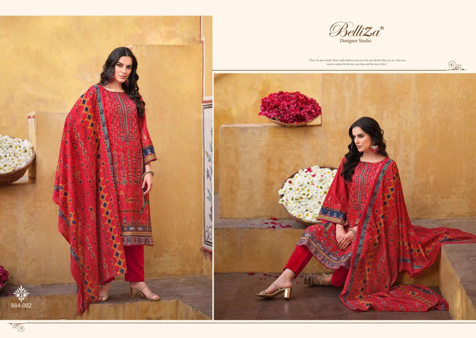 belliza designer studio bin saeed lvol 3 innovative look salwar suit catalog