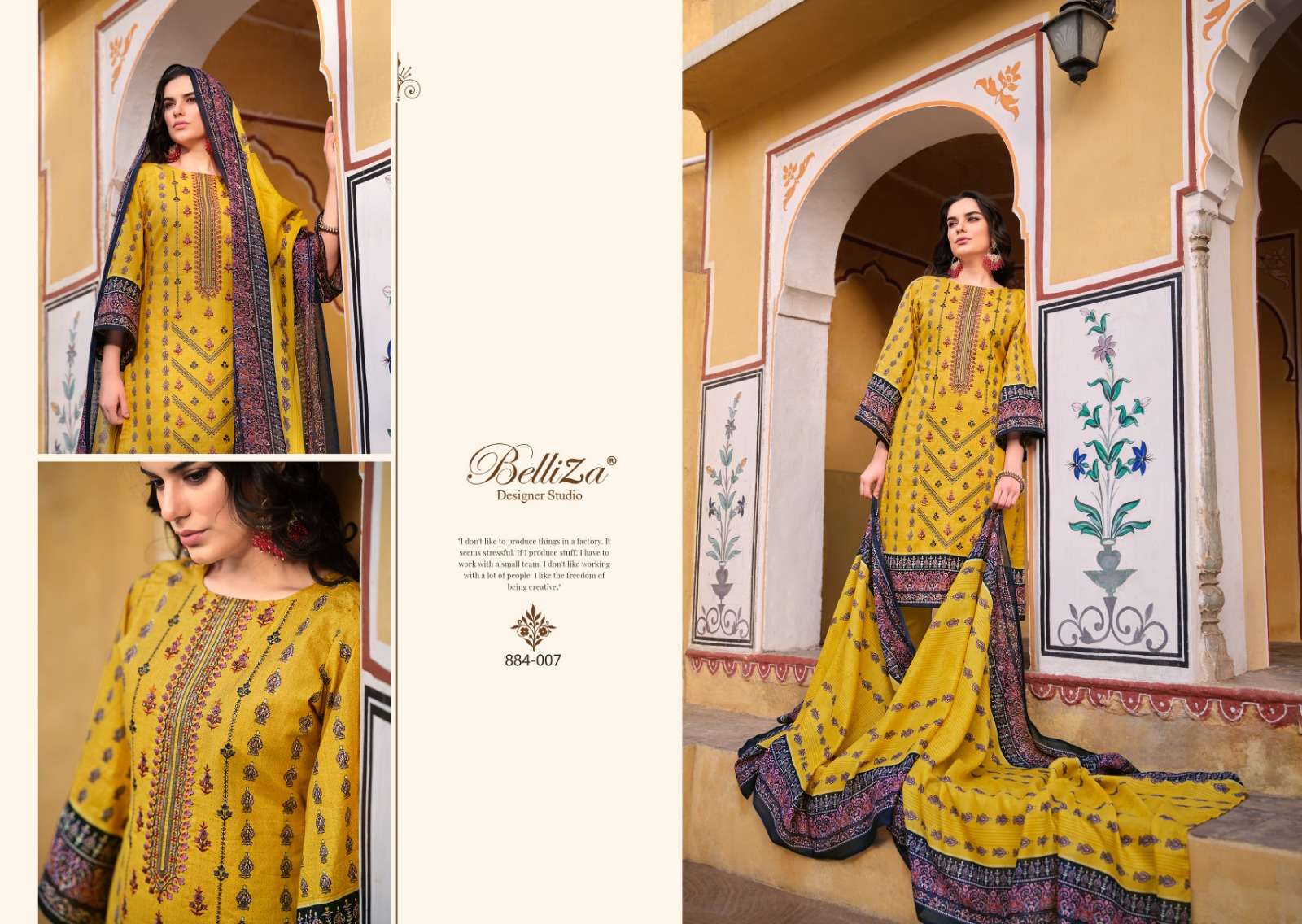 belliza designer studio bin saeed lvol 3 innovative look salwar suit catalog