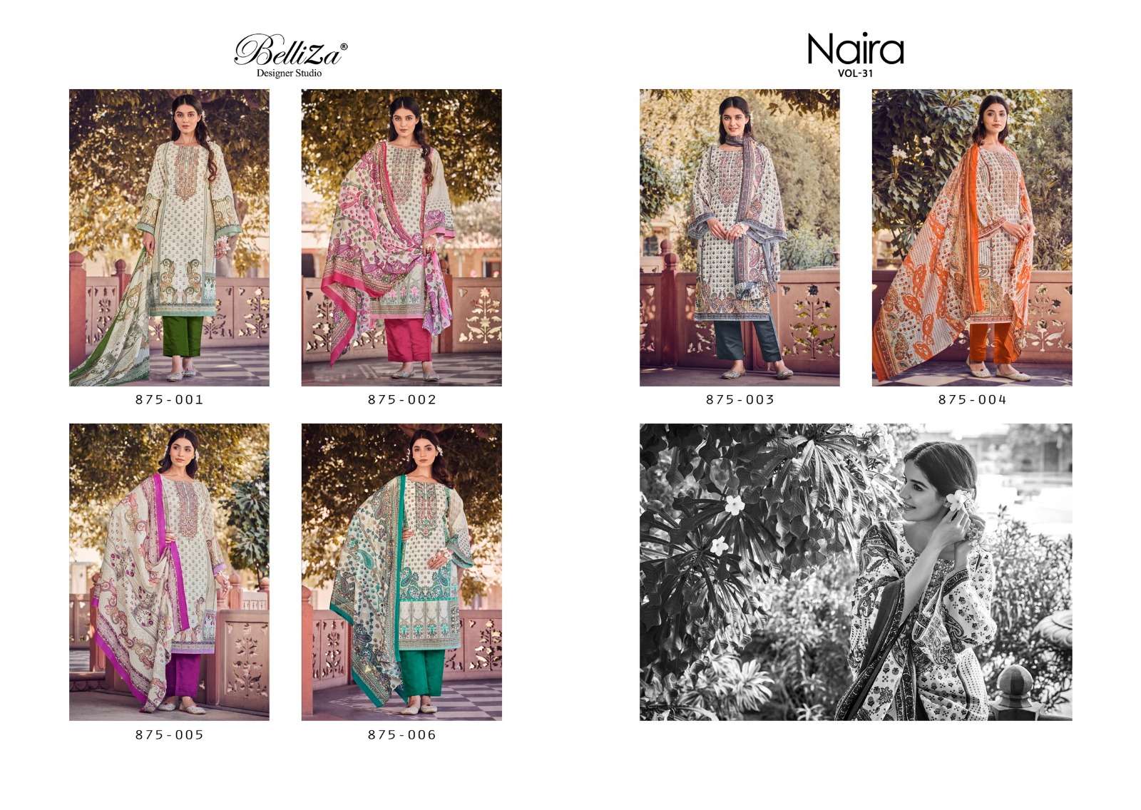 belliza designer studio  naira vol 31 cotton elegant salwar suit catalog