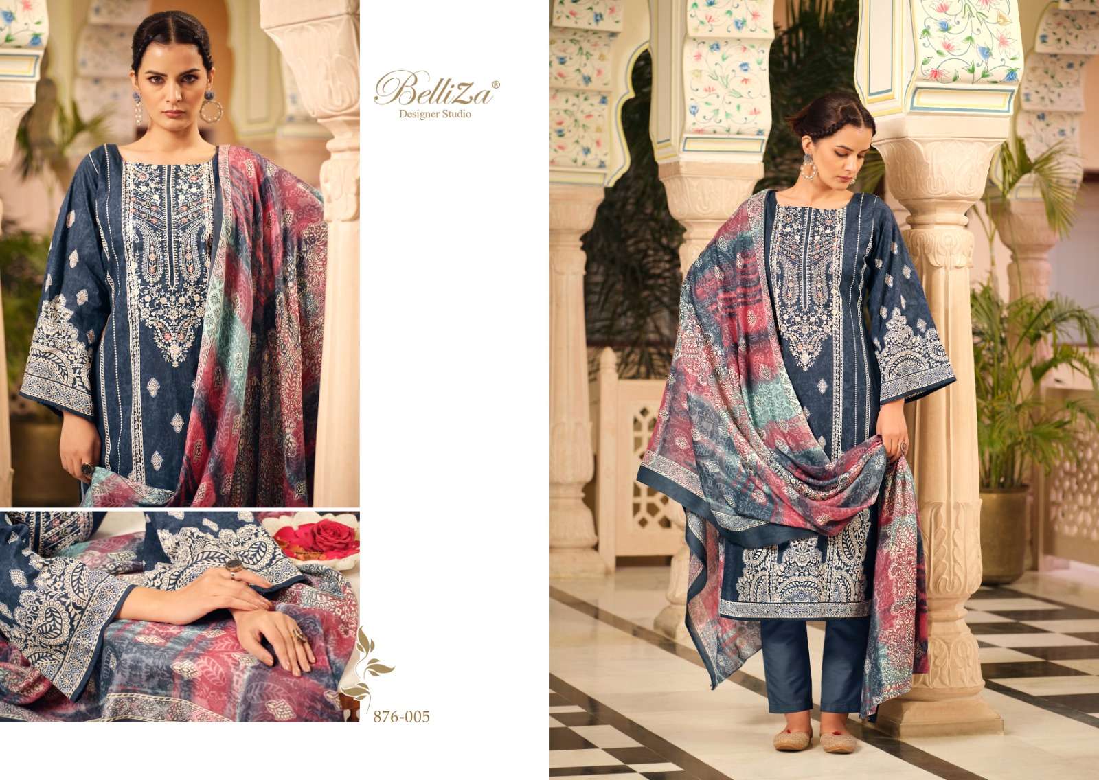 belliza designer studio naira vol 32 cotton ecxlusive print salwar suit catalog