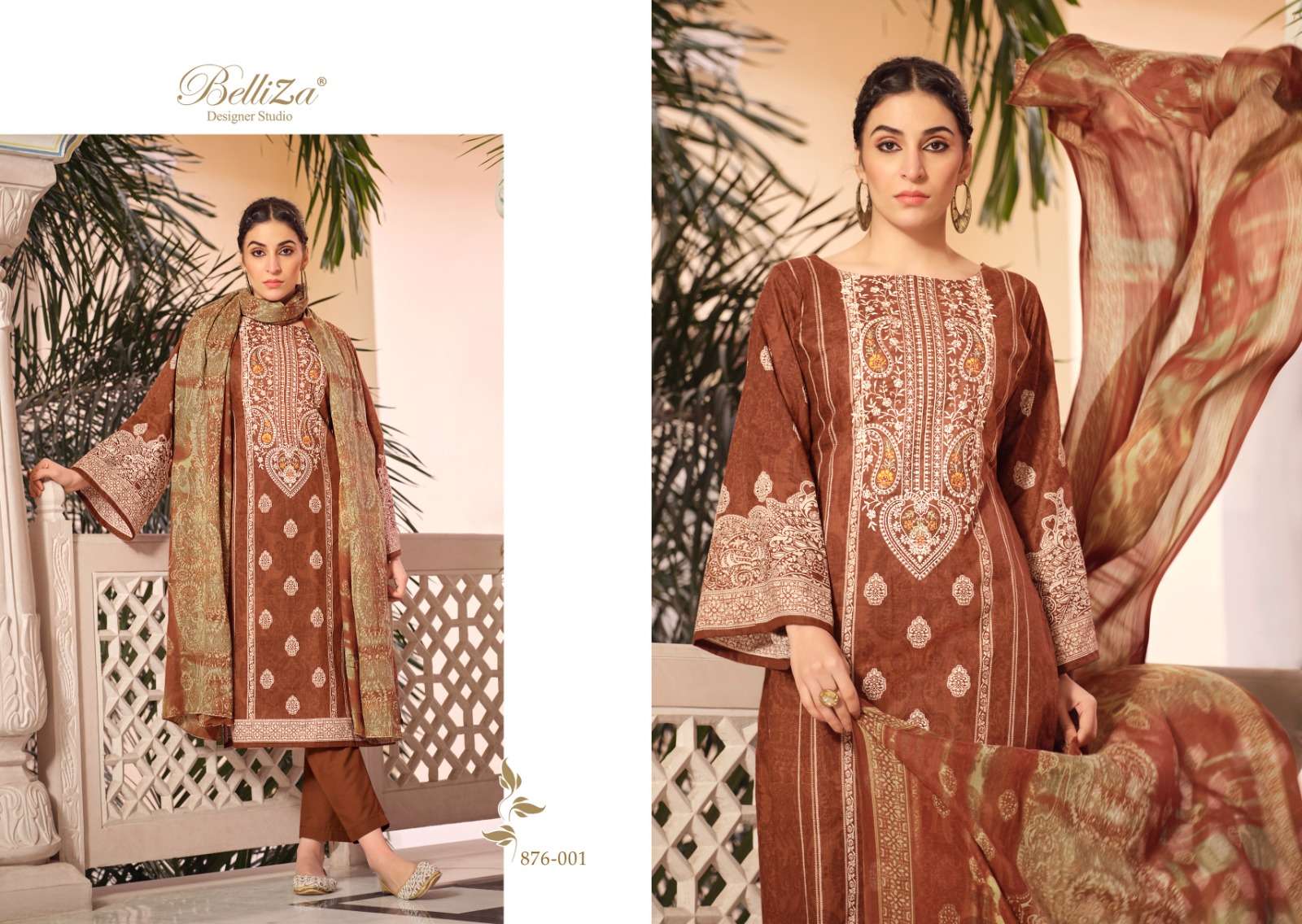 belliza designer studio naira vol 32 cotton ecxlusive print salwar suit catalog