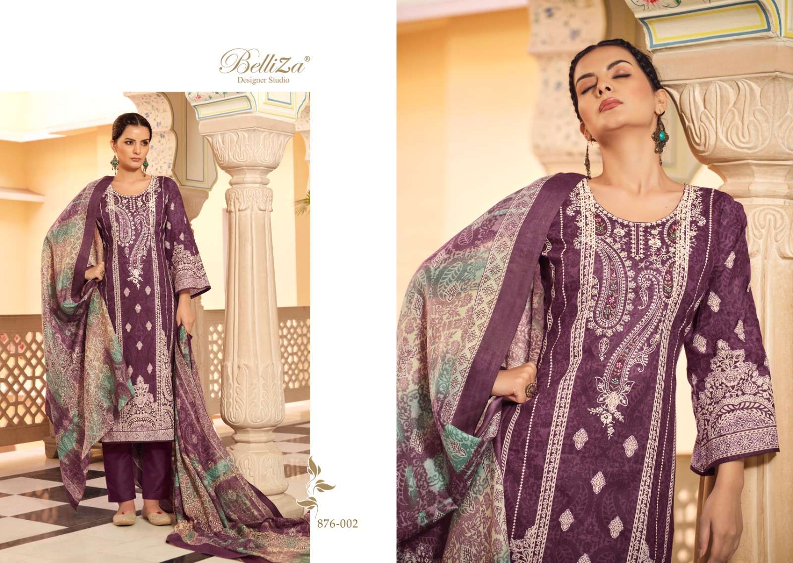 belliza designer studio naira vol 32 cotton ecxlusive print salwar suit catalog