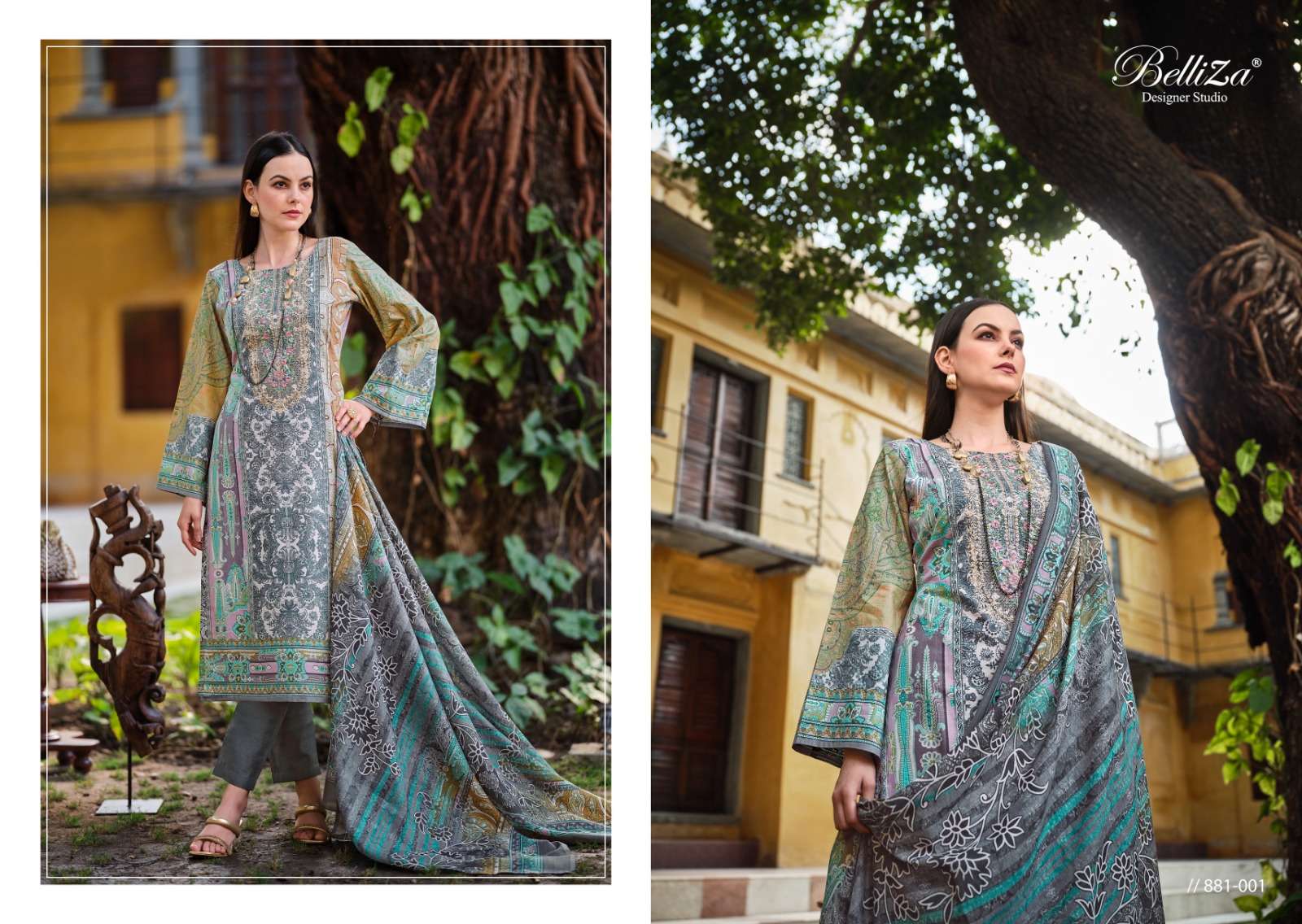 belliza designer studio naira vol 35 cotton exclusive look salwar suit catalog