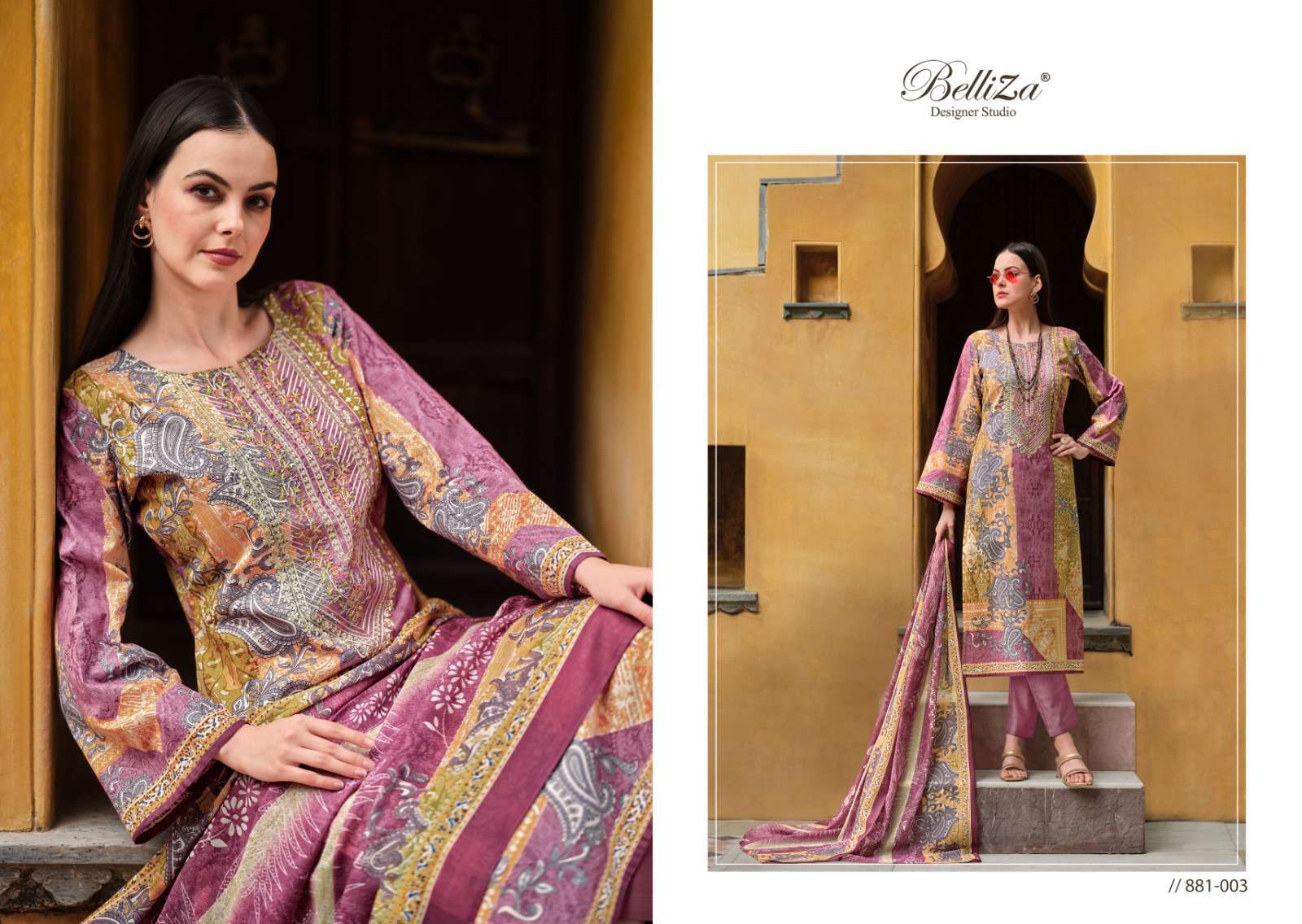 belliza designer studio naira vol 35 cotton exclusive look salwar suit catalog