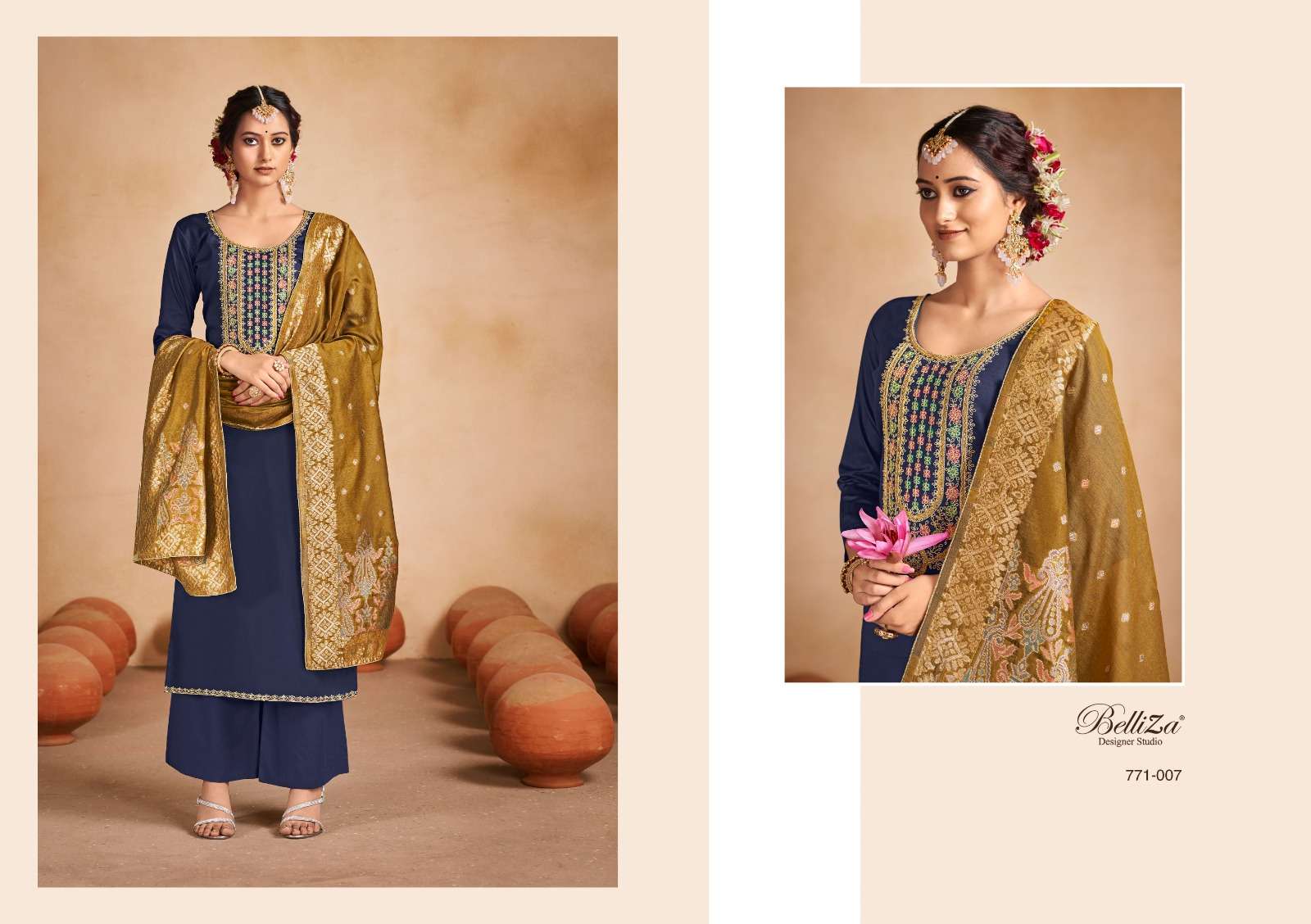 belliza designer studio saadgi cotton ecxlusive print salwar suit catalog