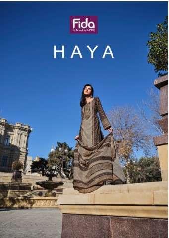 fida haya digital blended voile cotton elegant salwar suit catalog