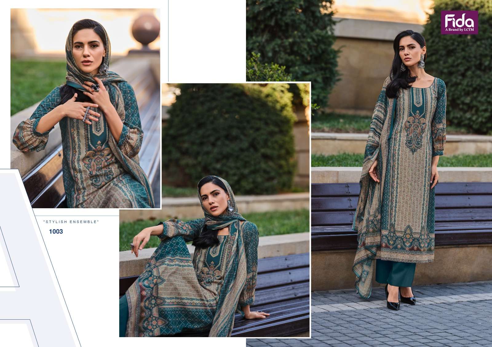 fida haya digital blended voile cotton elegant salwar suit catalog