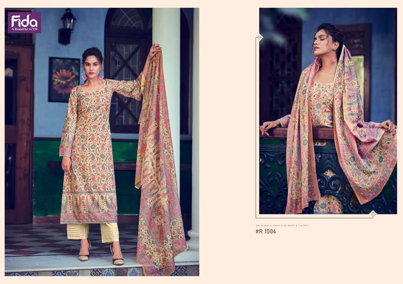 fida rahat cotton satin elegant salwar suit catalog