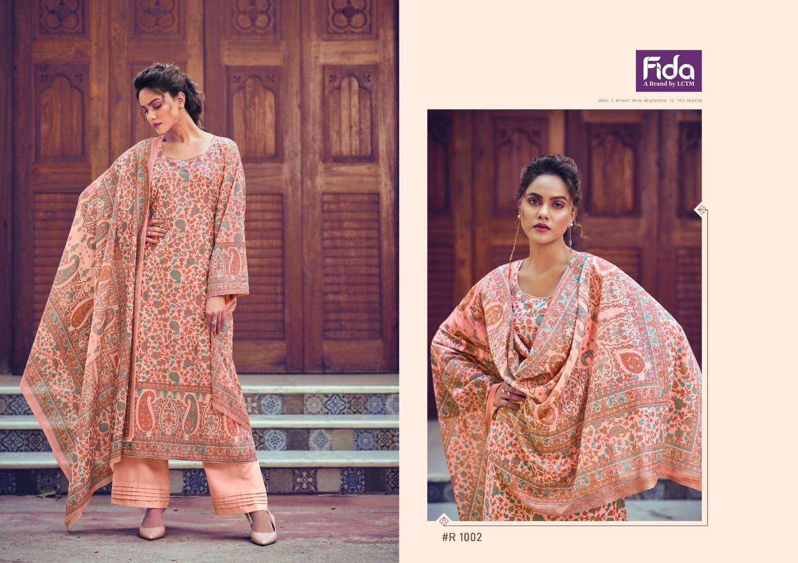 fida rahat cotton satin elegant salwar suit catalog