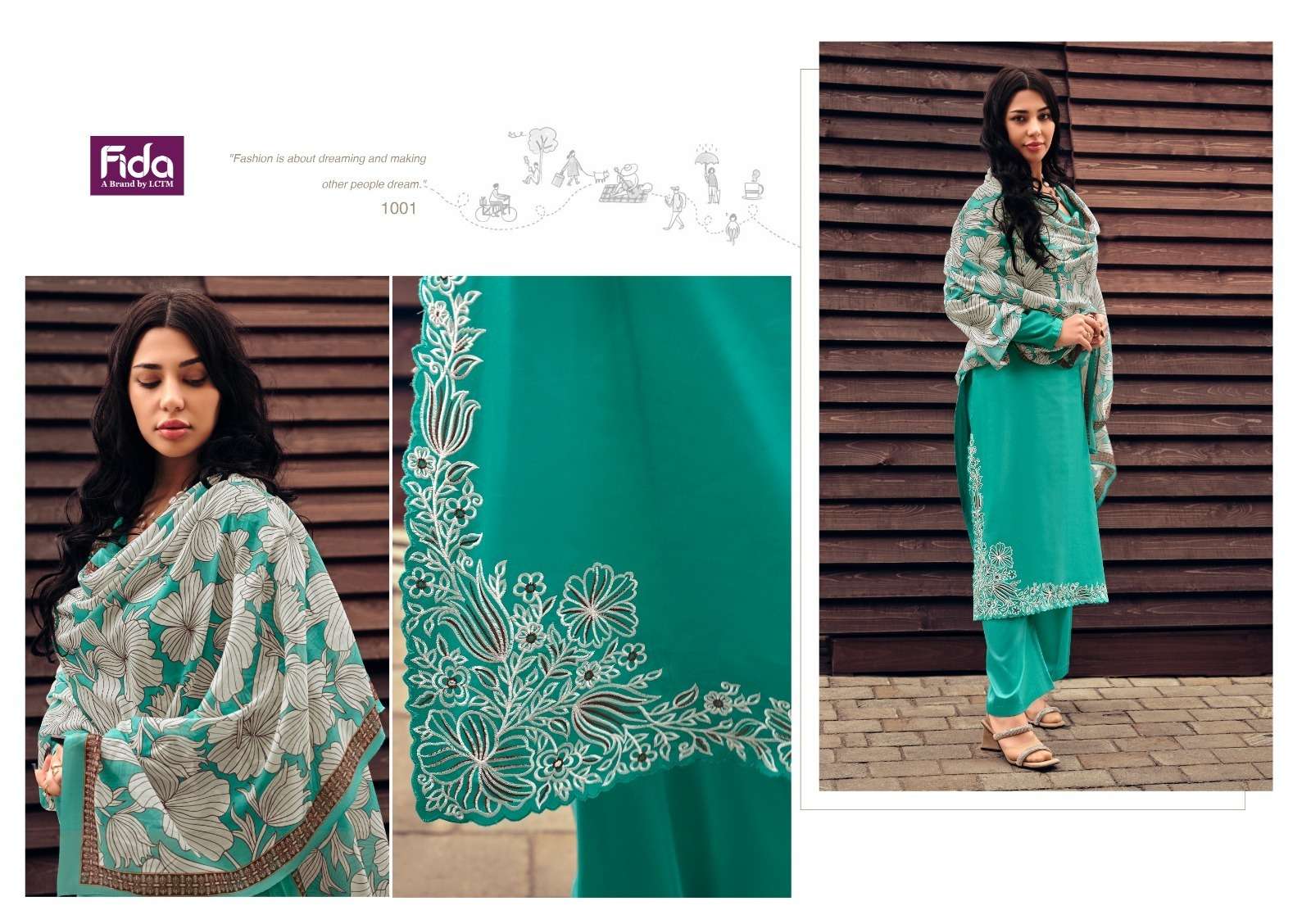 fida virika cotton innovative look salwar suit catalog