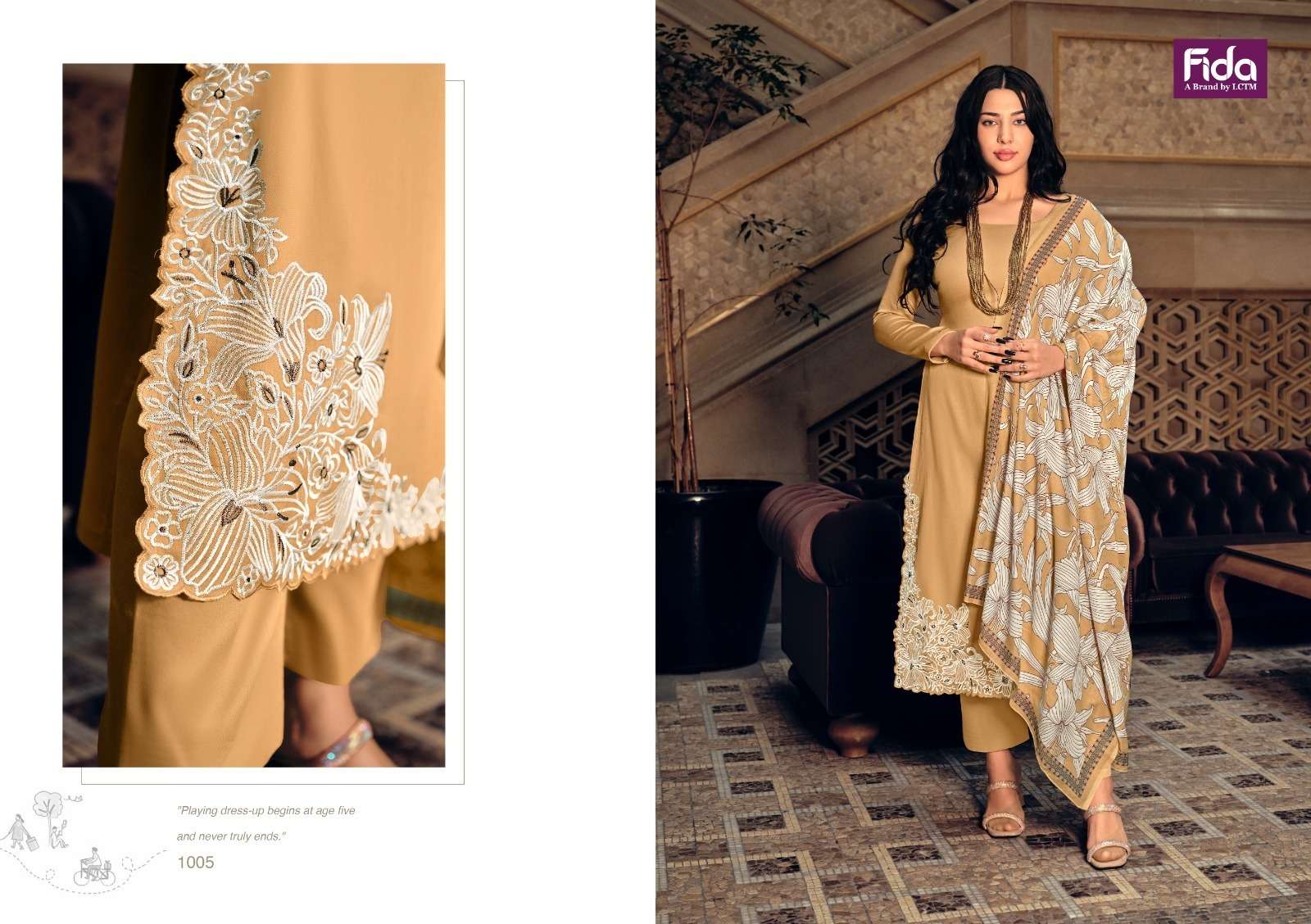 fida virika cotton innovative look salwar suit catalog